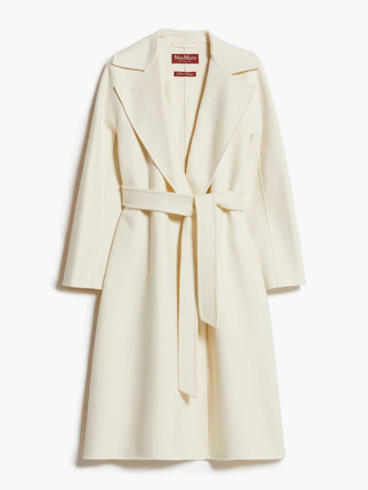 Cashmere, silk and wool wrap coat