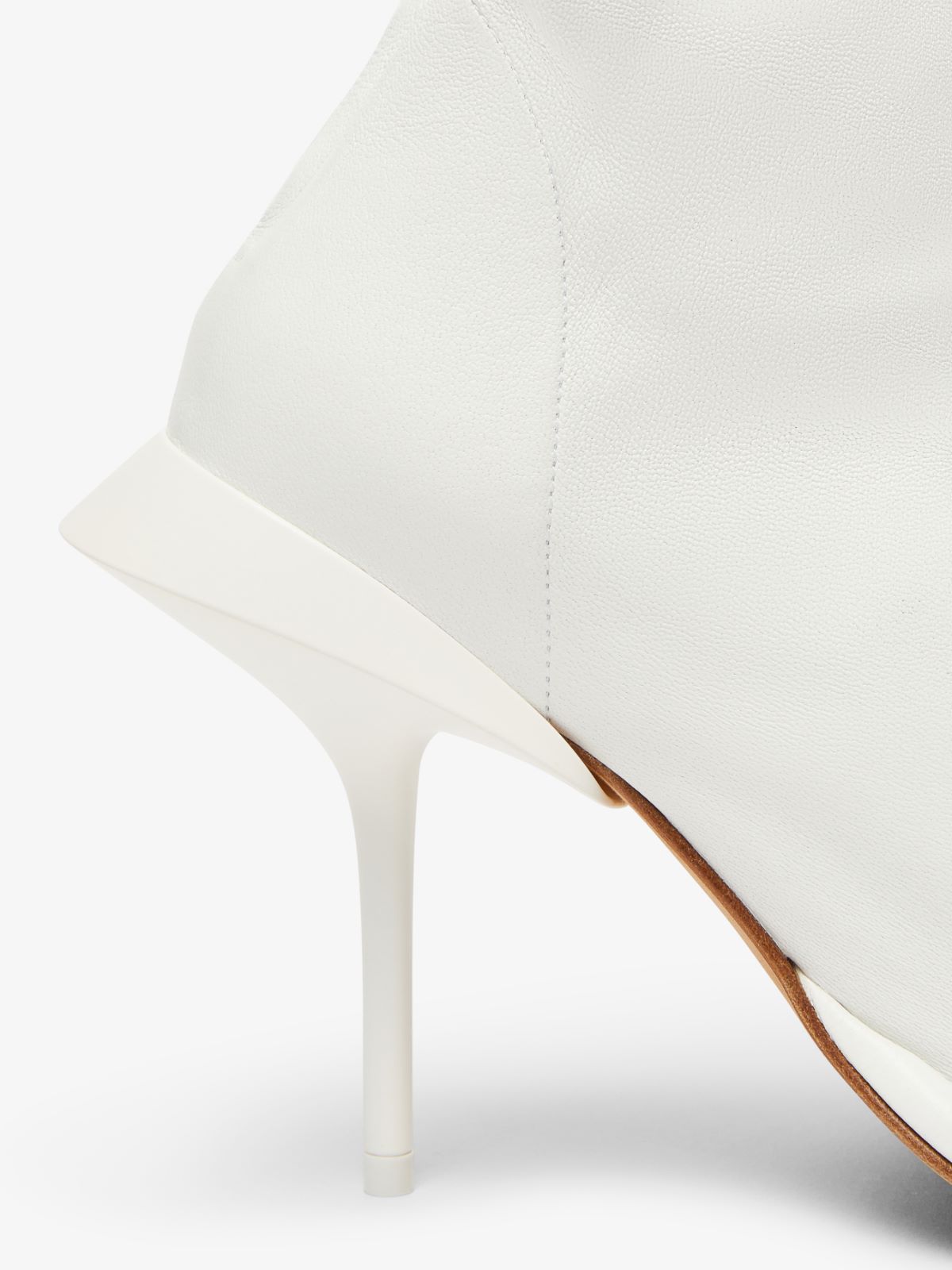 Stretch nappa-leather thong boots