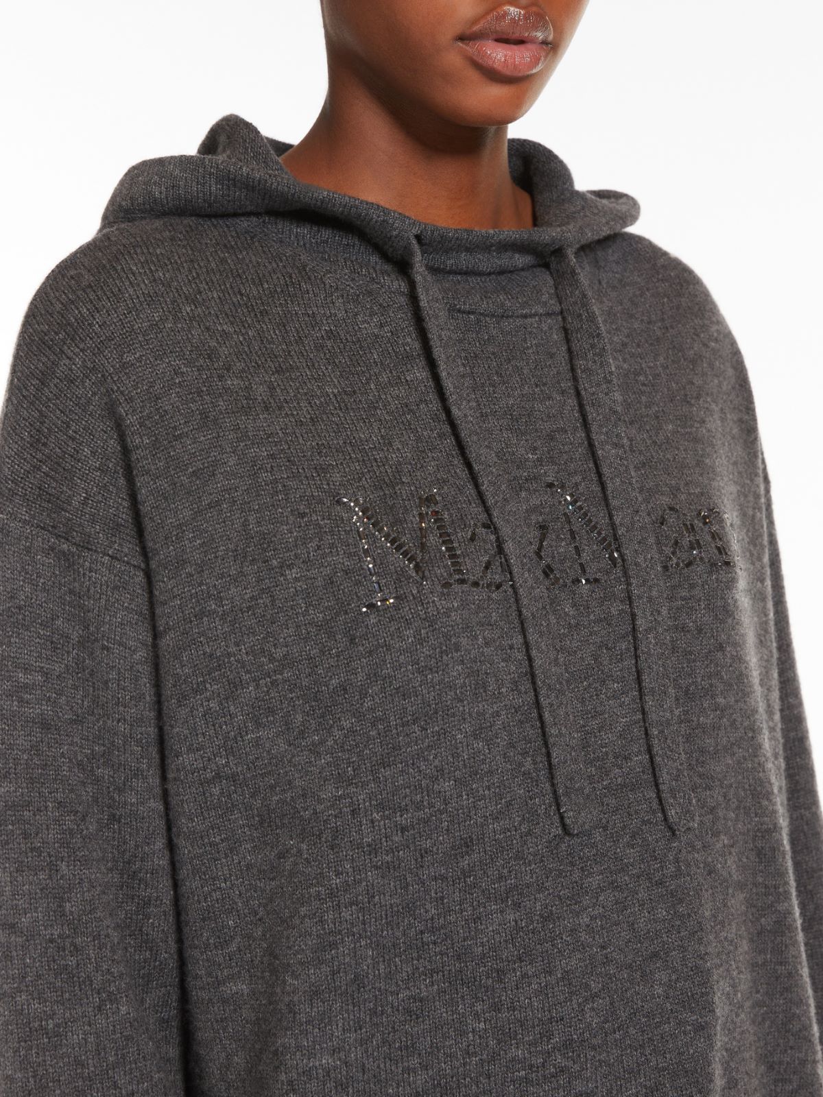 Wool and cashmere knit sweatshirt