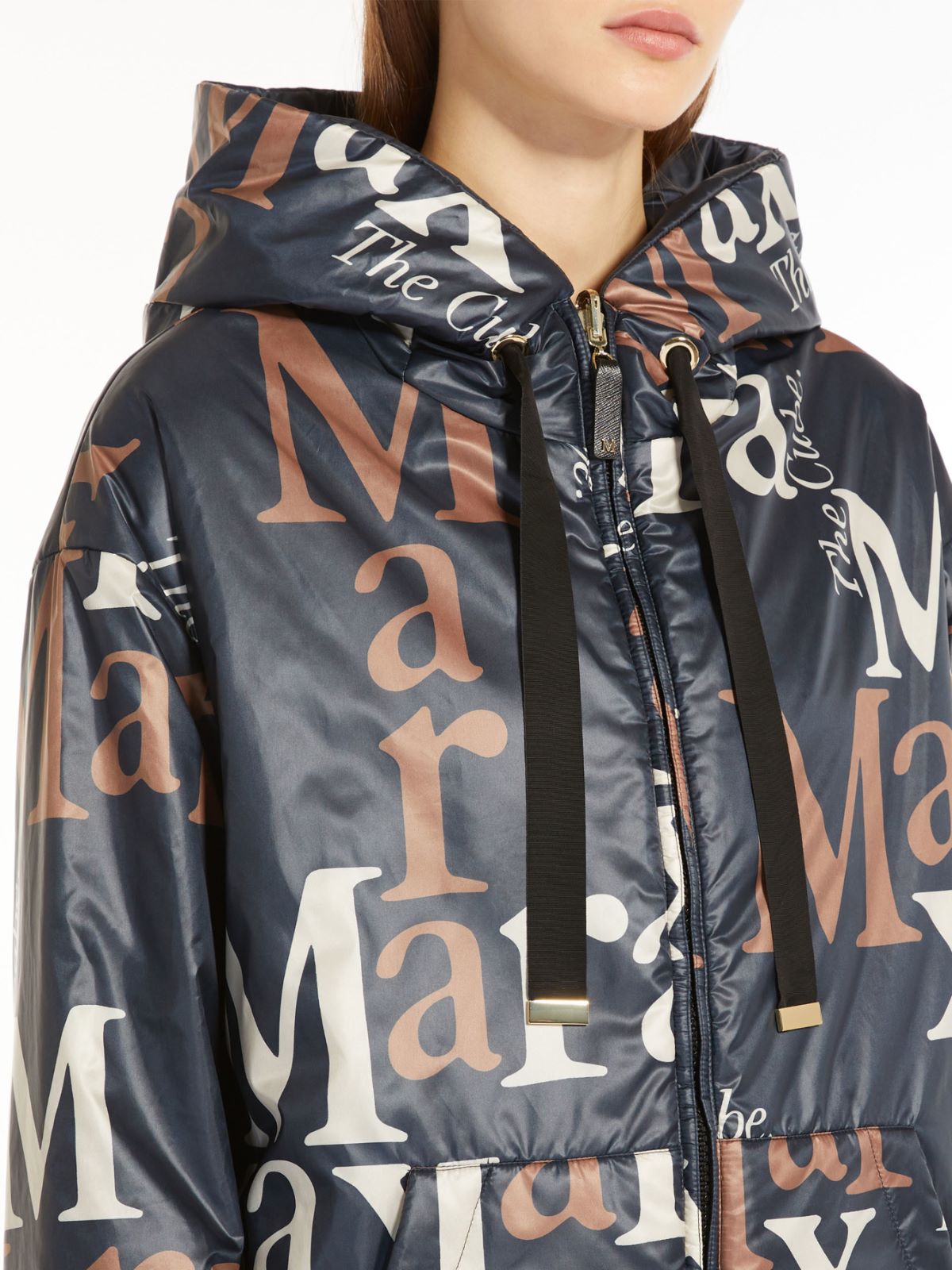 Reversible parka in water-resistant canvas