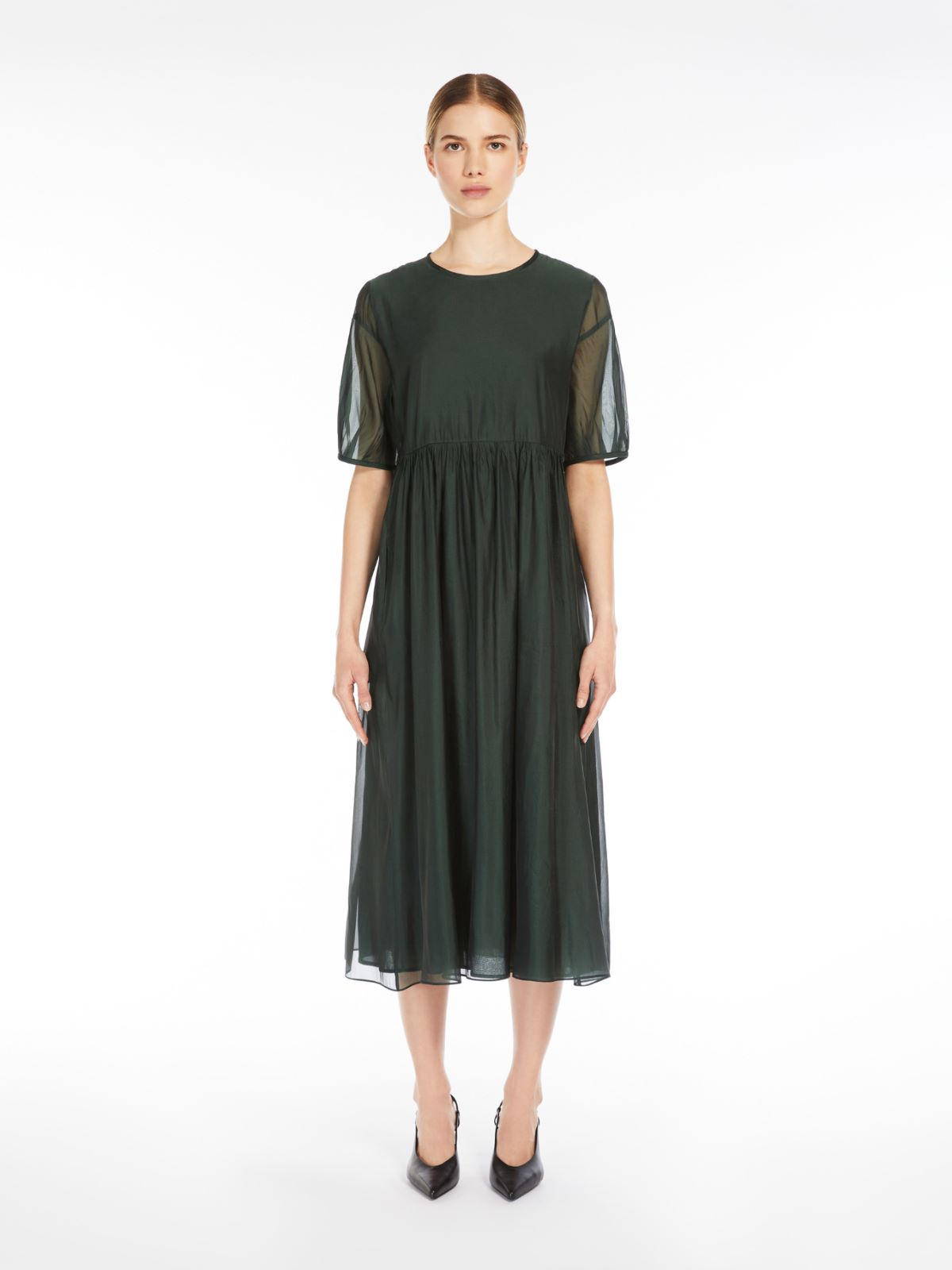 Cotton and silk organza dress