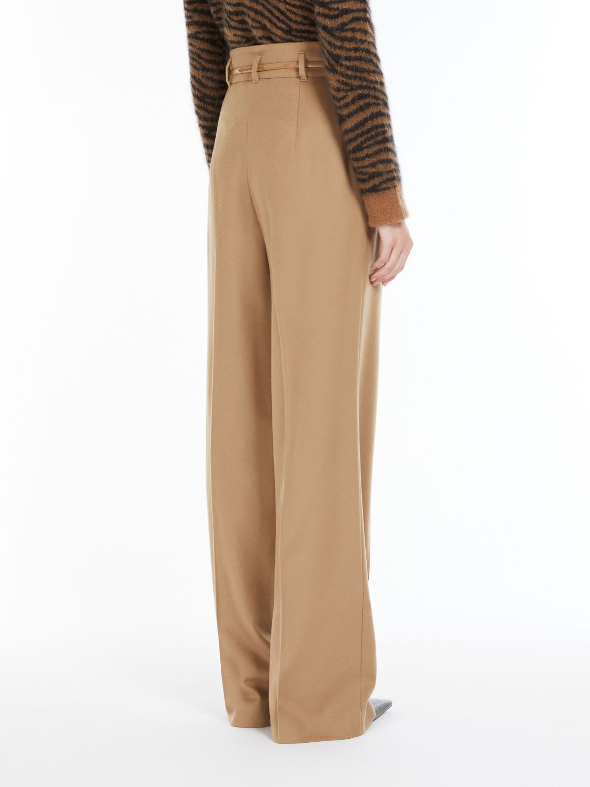 Wool drap trousers