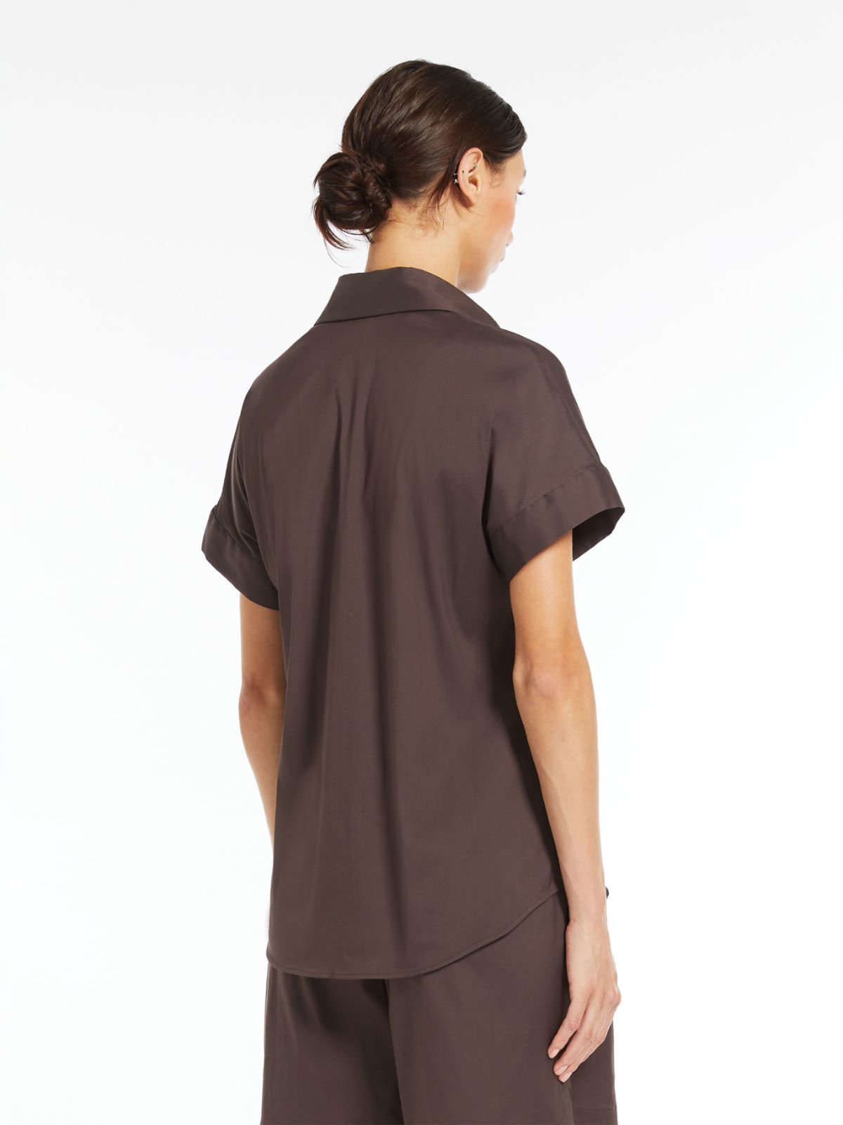 Stretch poplin shirt