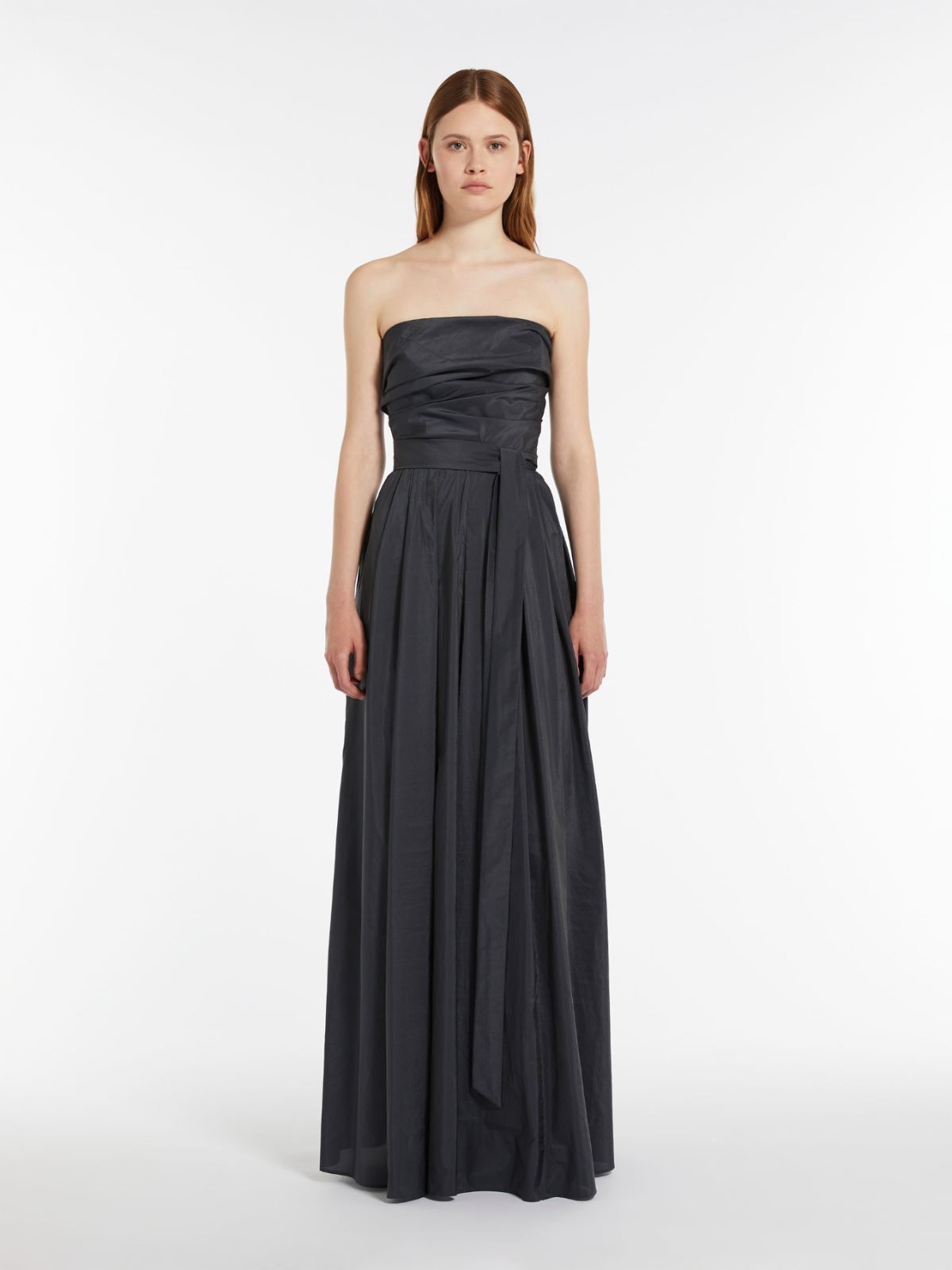 Draped bustier dress