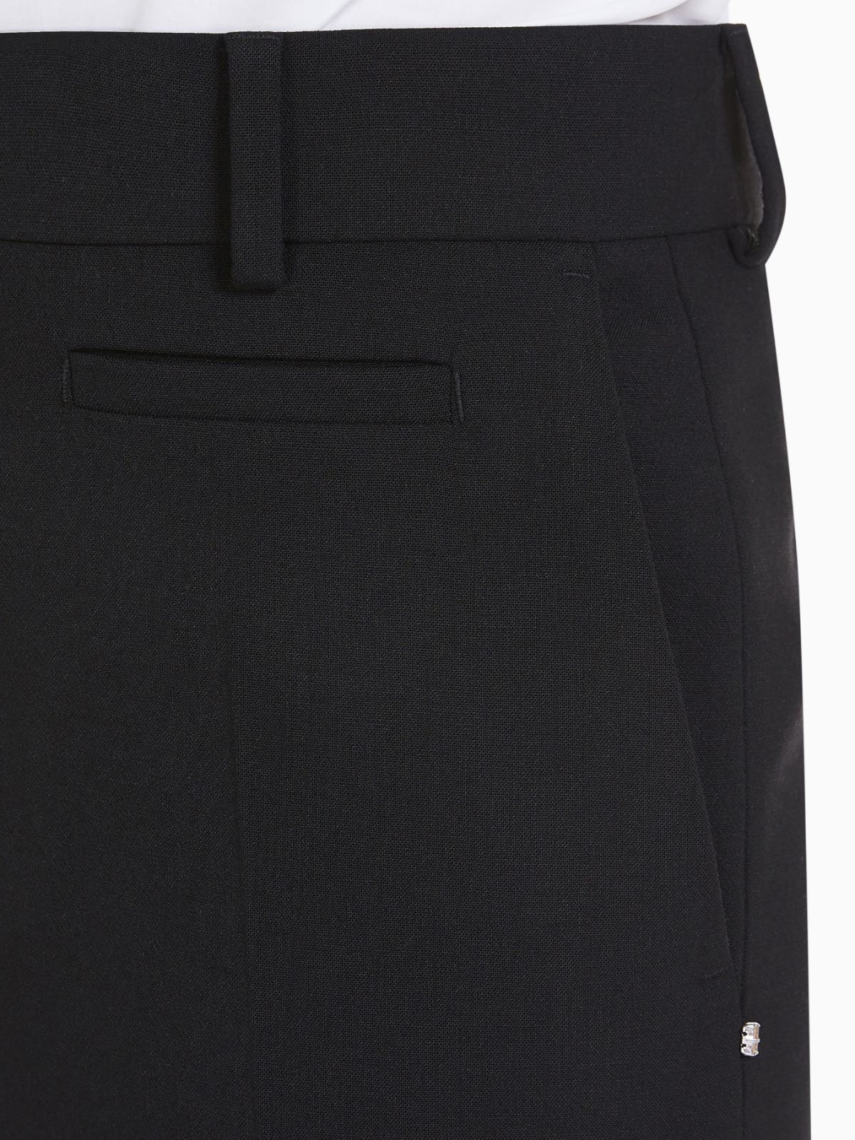 Slim-fit stretch wool trousers