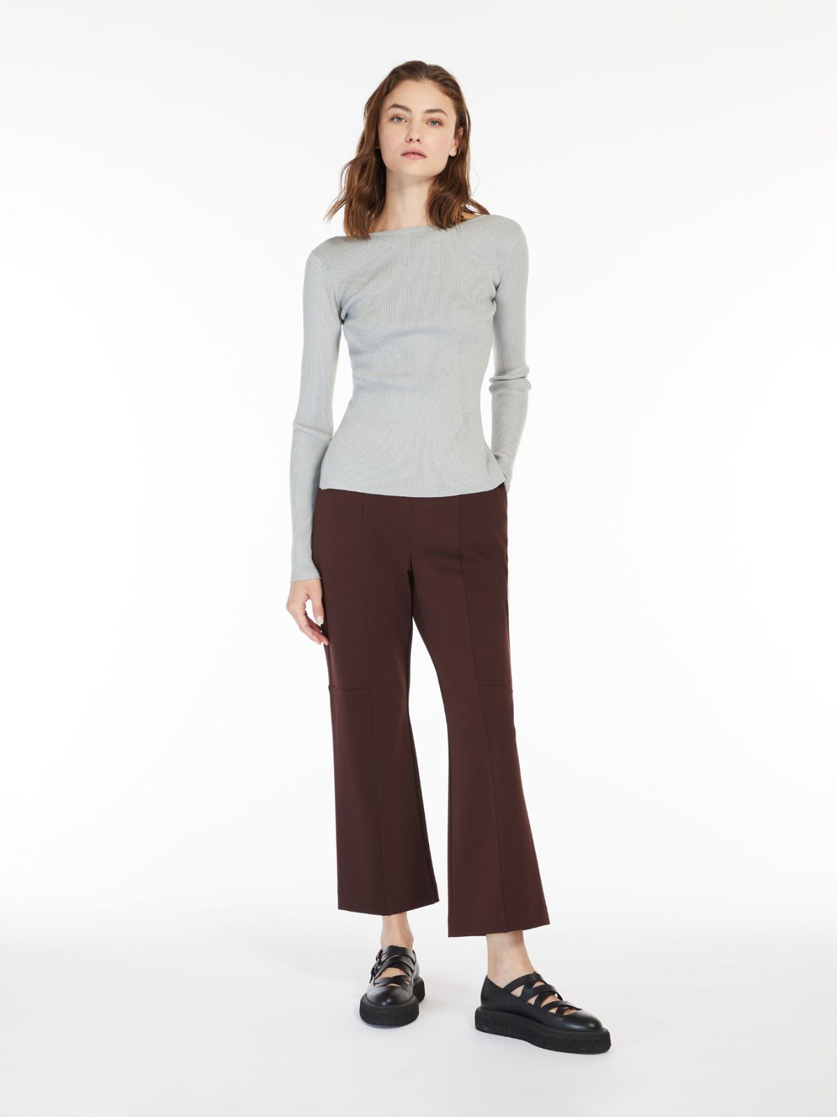 Viscose jersey trousers