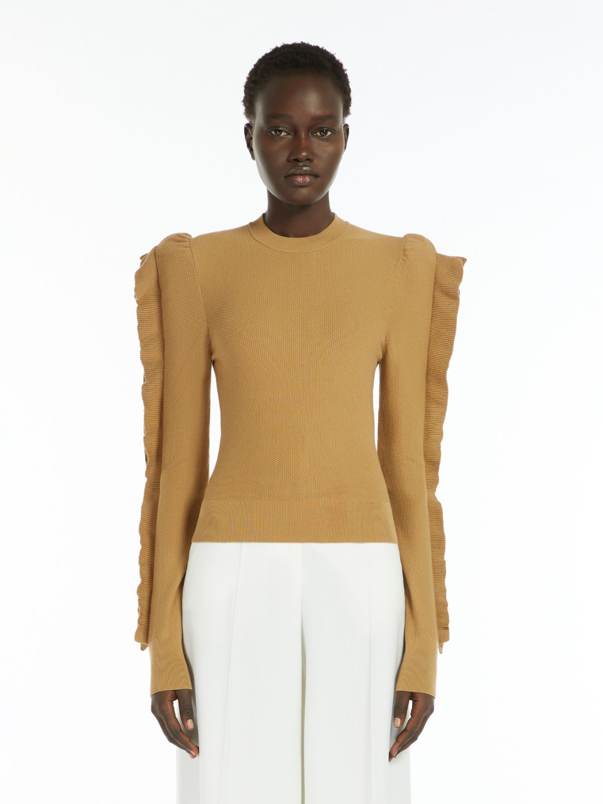 Stretch-viscose jumper