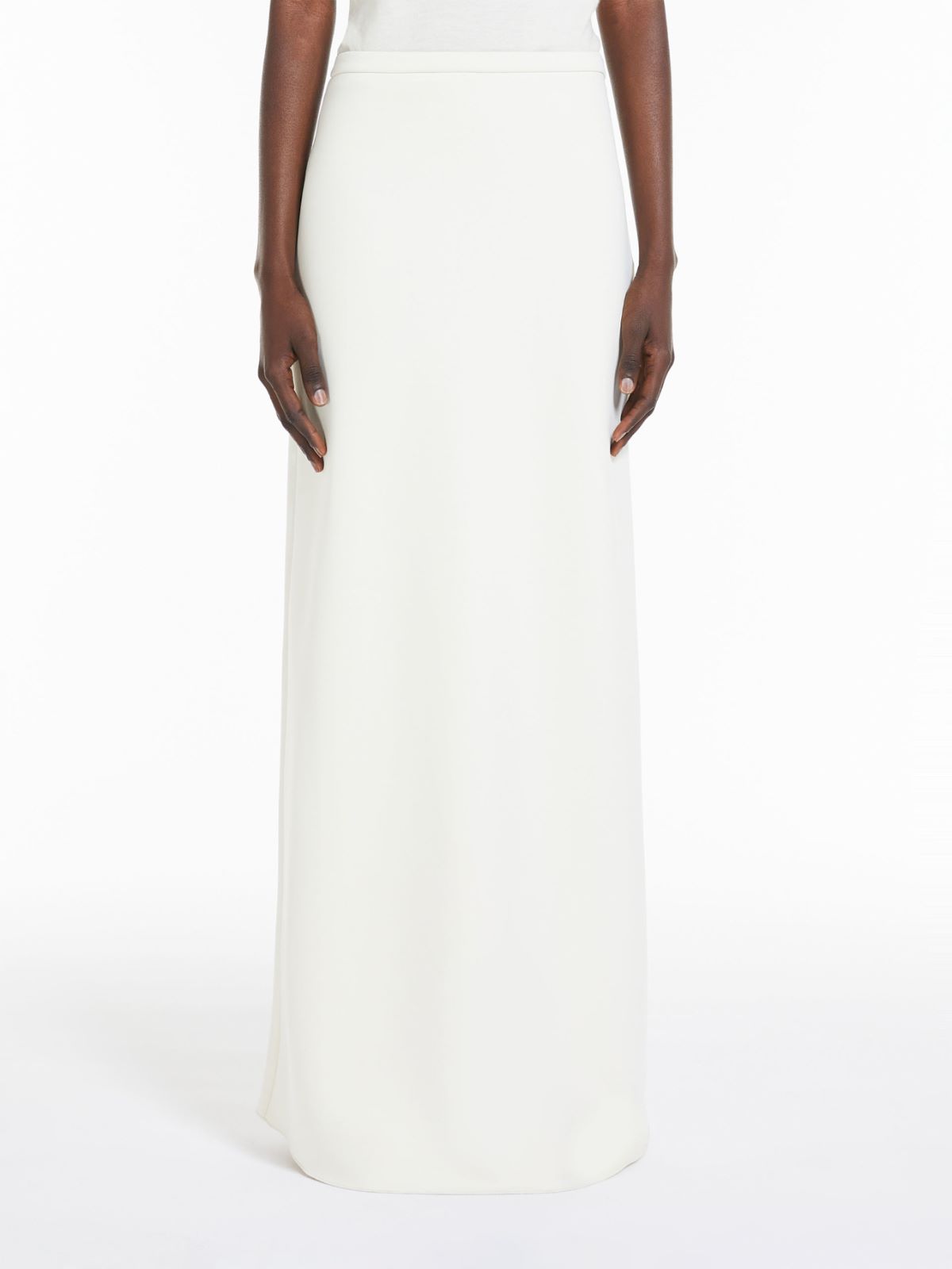 Long skirt in cotton scuba fabric