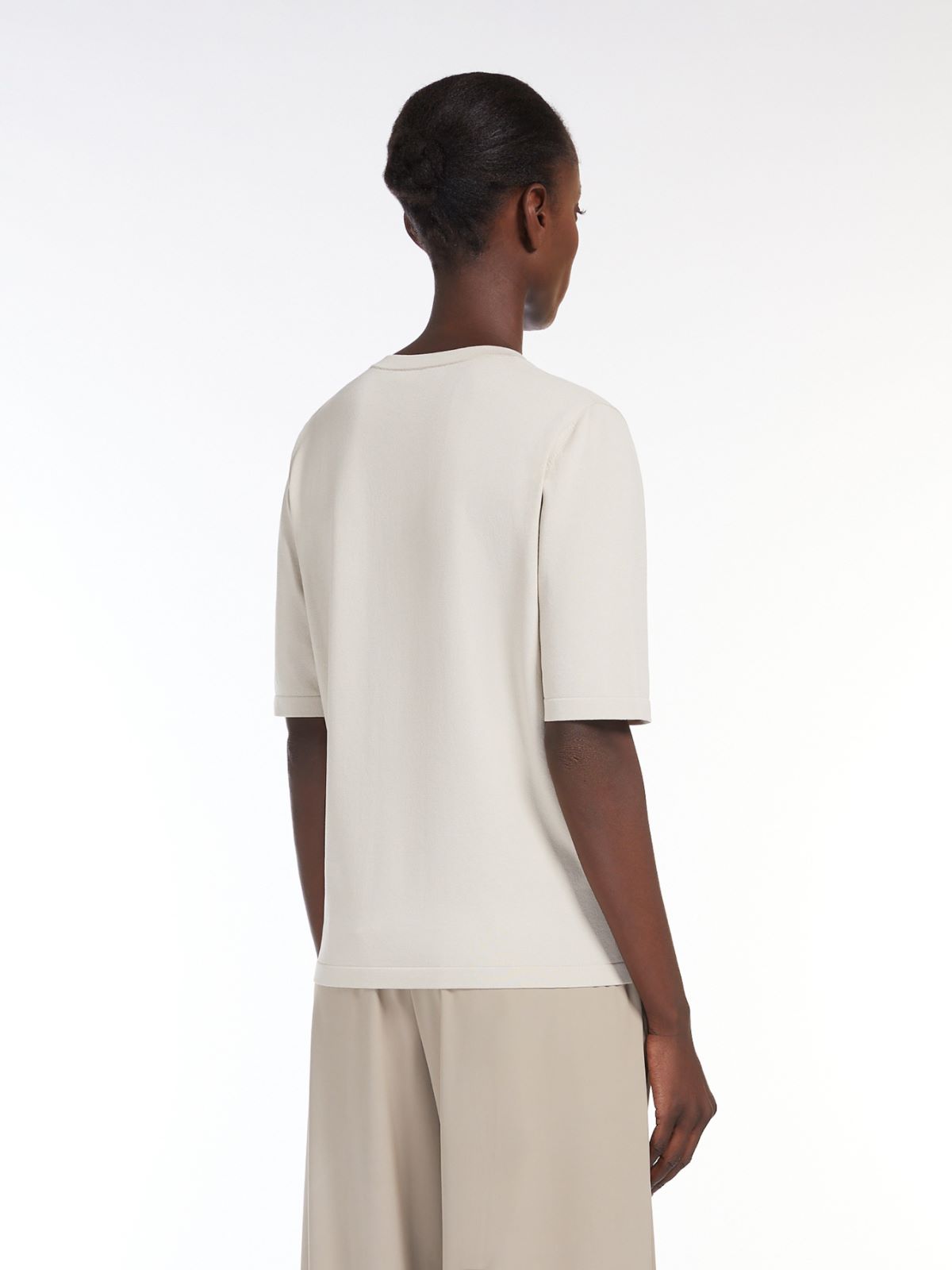 Crêpe viscose yarn T-shirt