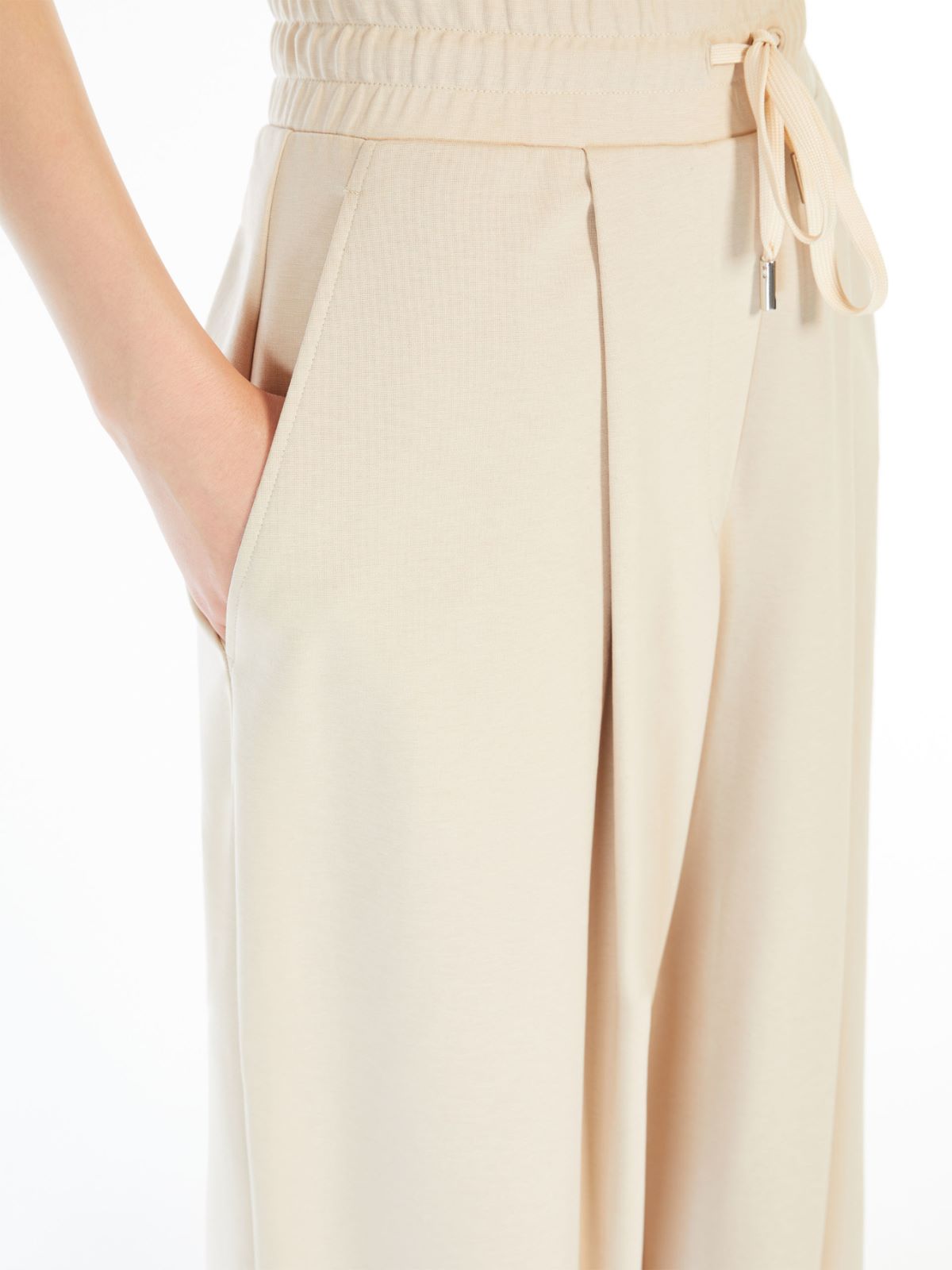 Jersey drawstring trousers