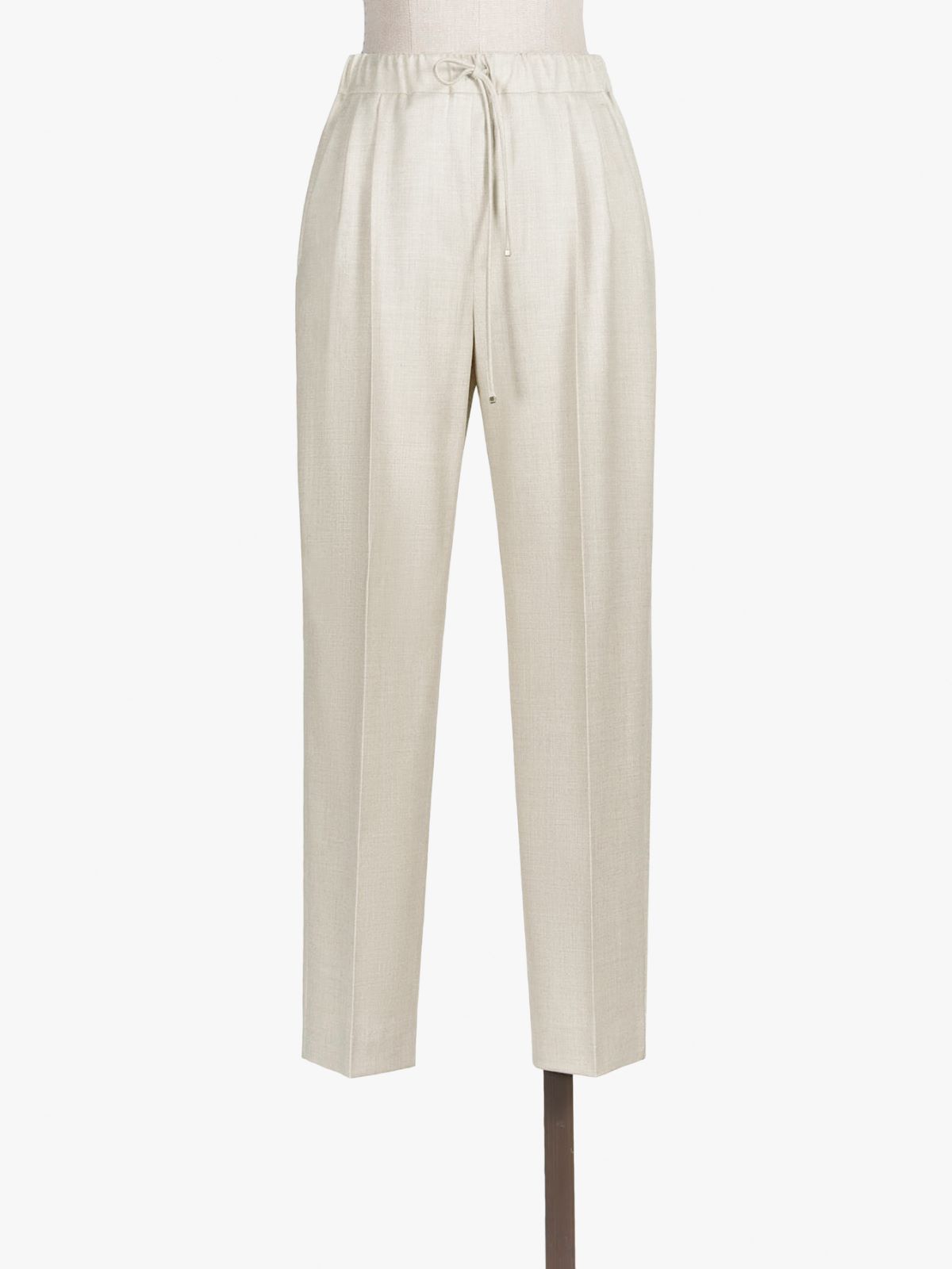Cashmere foulé trousers
