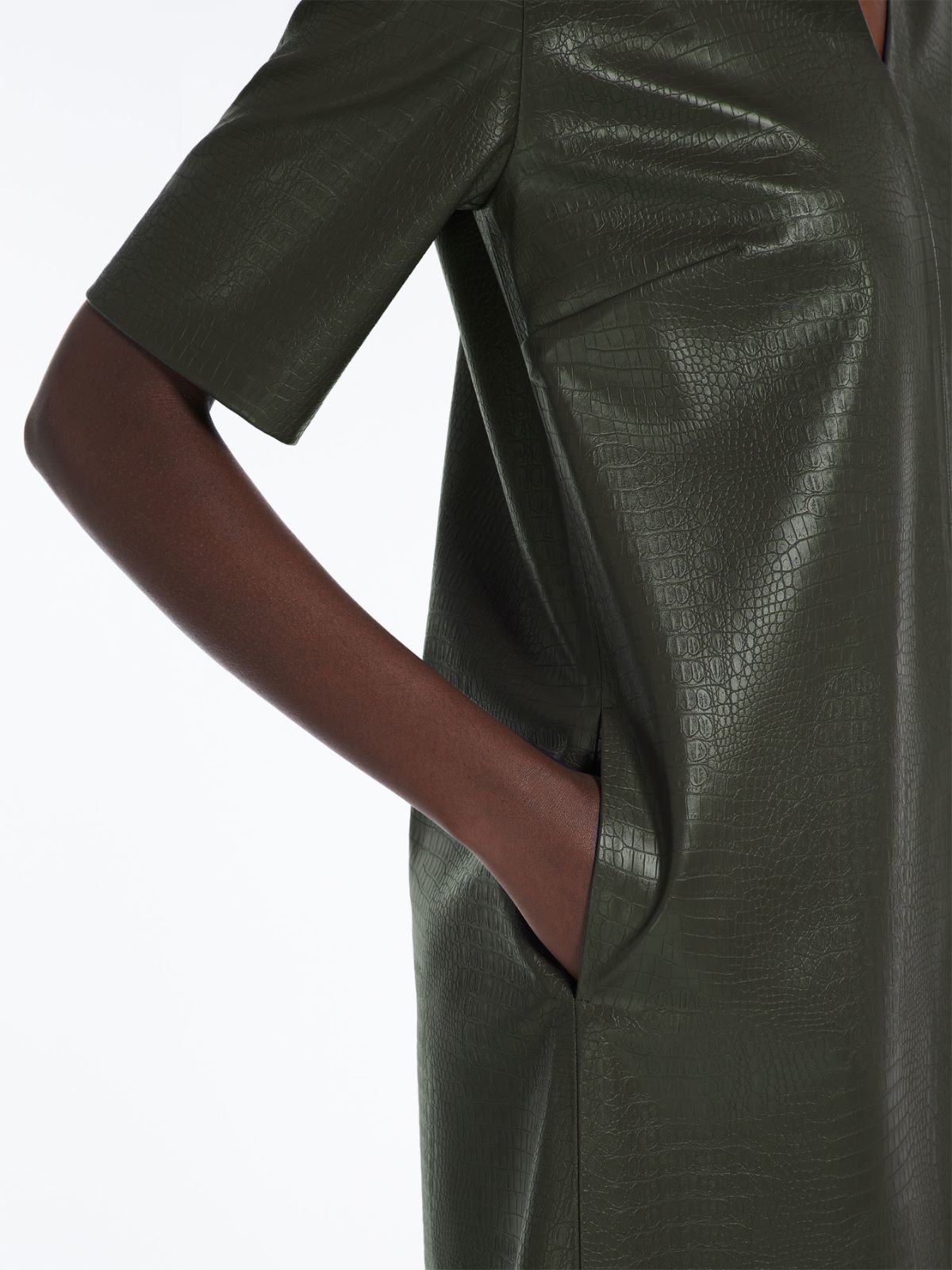 Crocodile-print dress