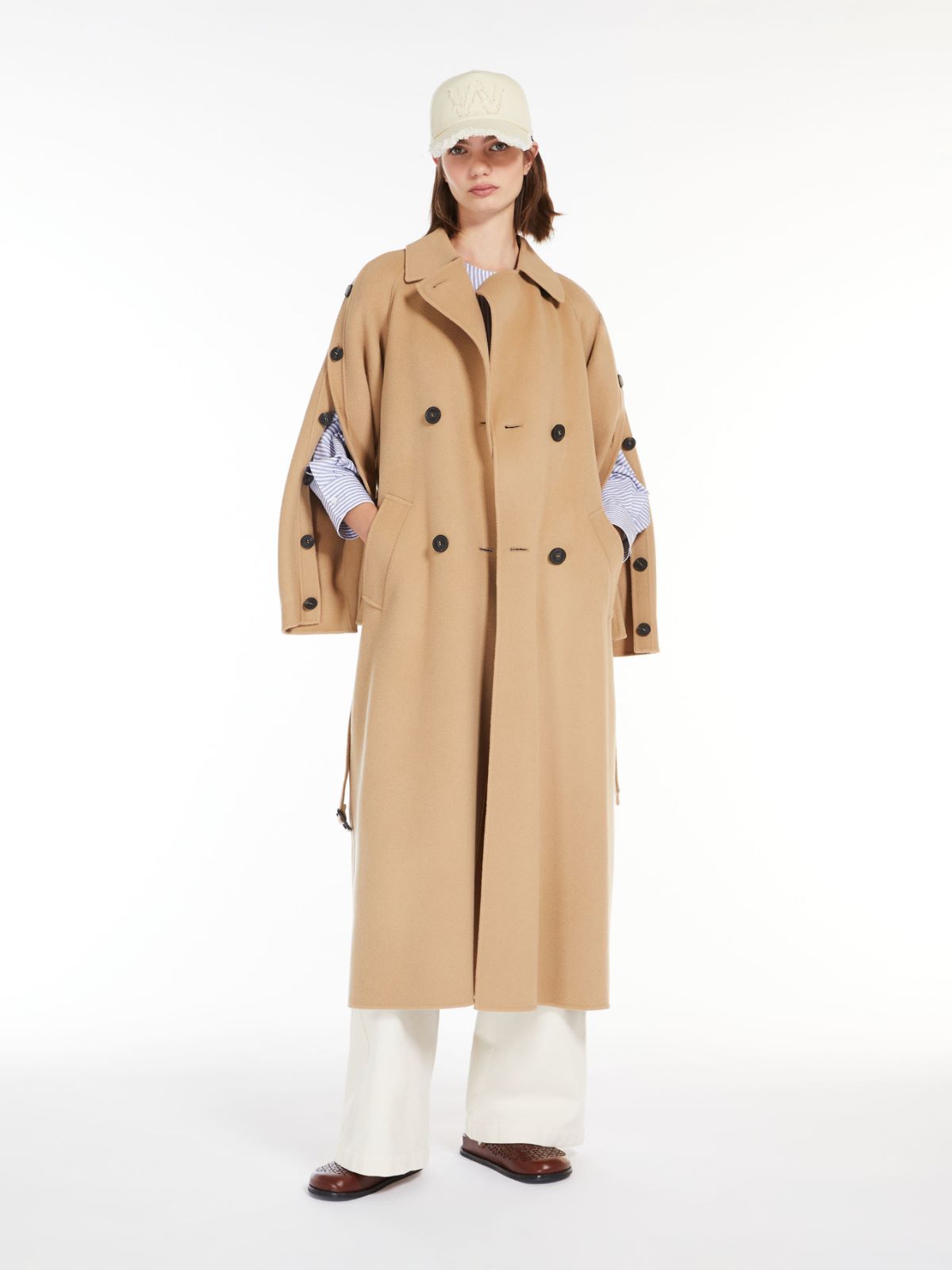 Wool trench coat