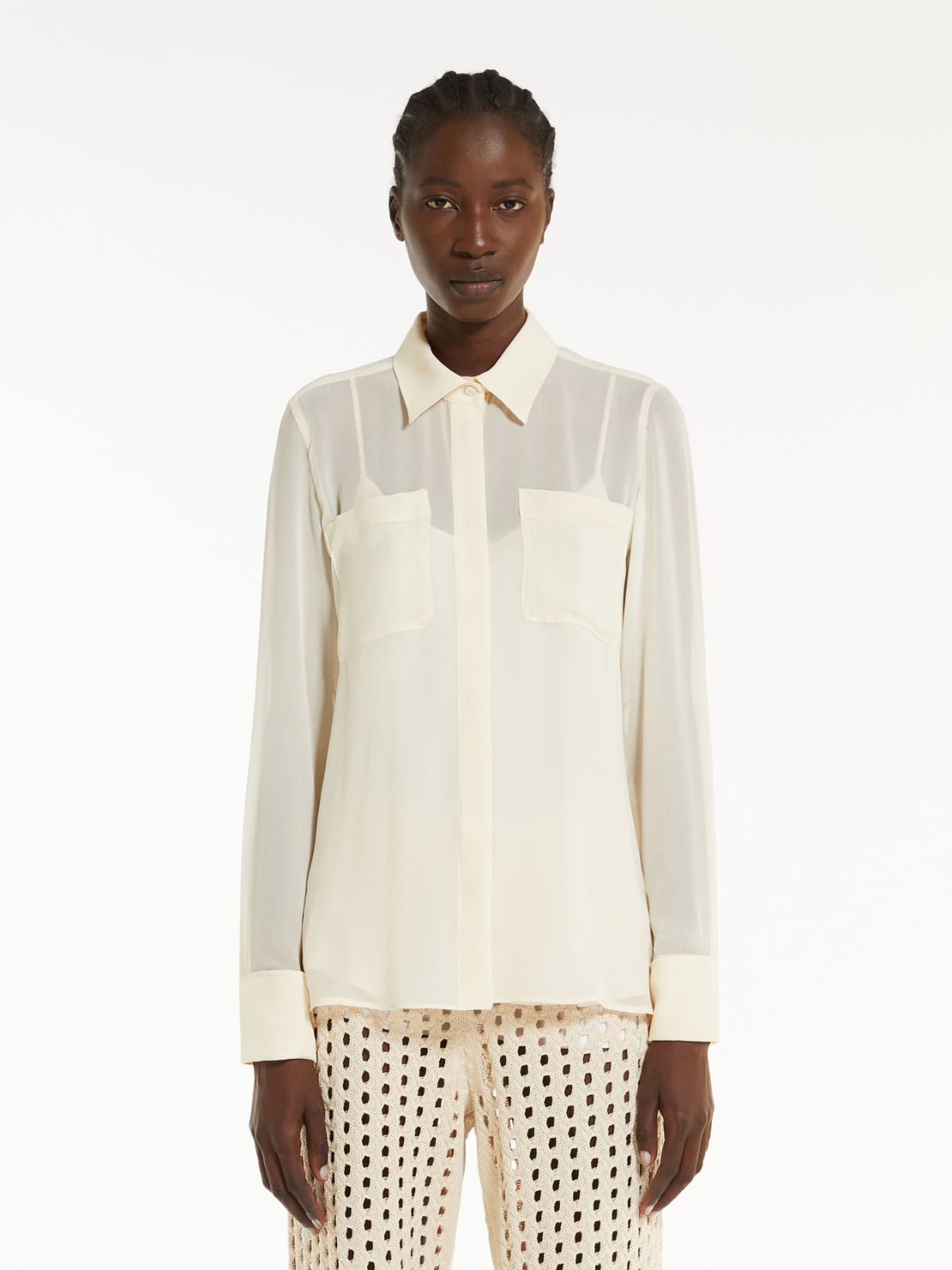 Silk georgette shirt