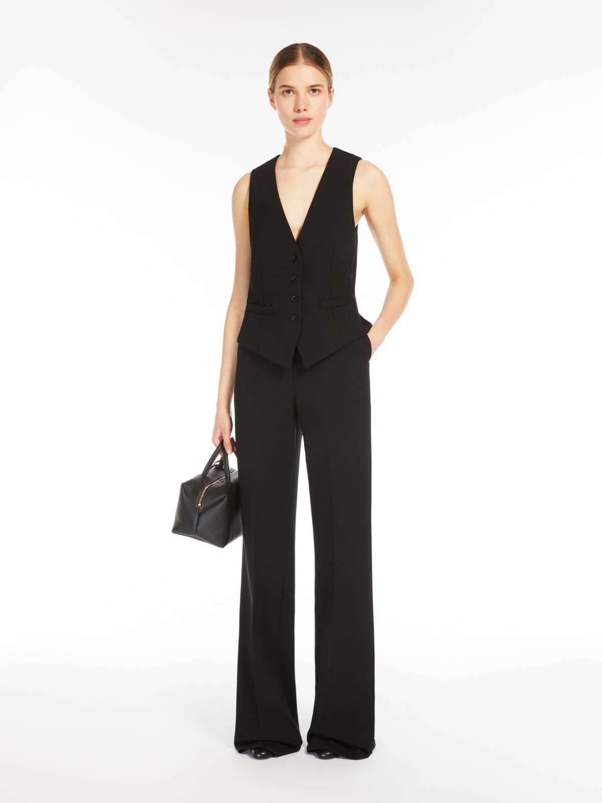 Viscose jersey waistcoat