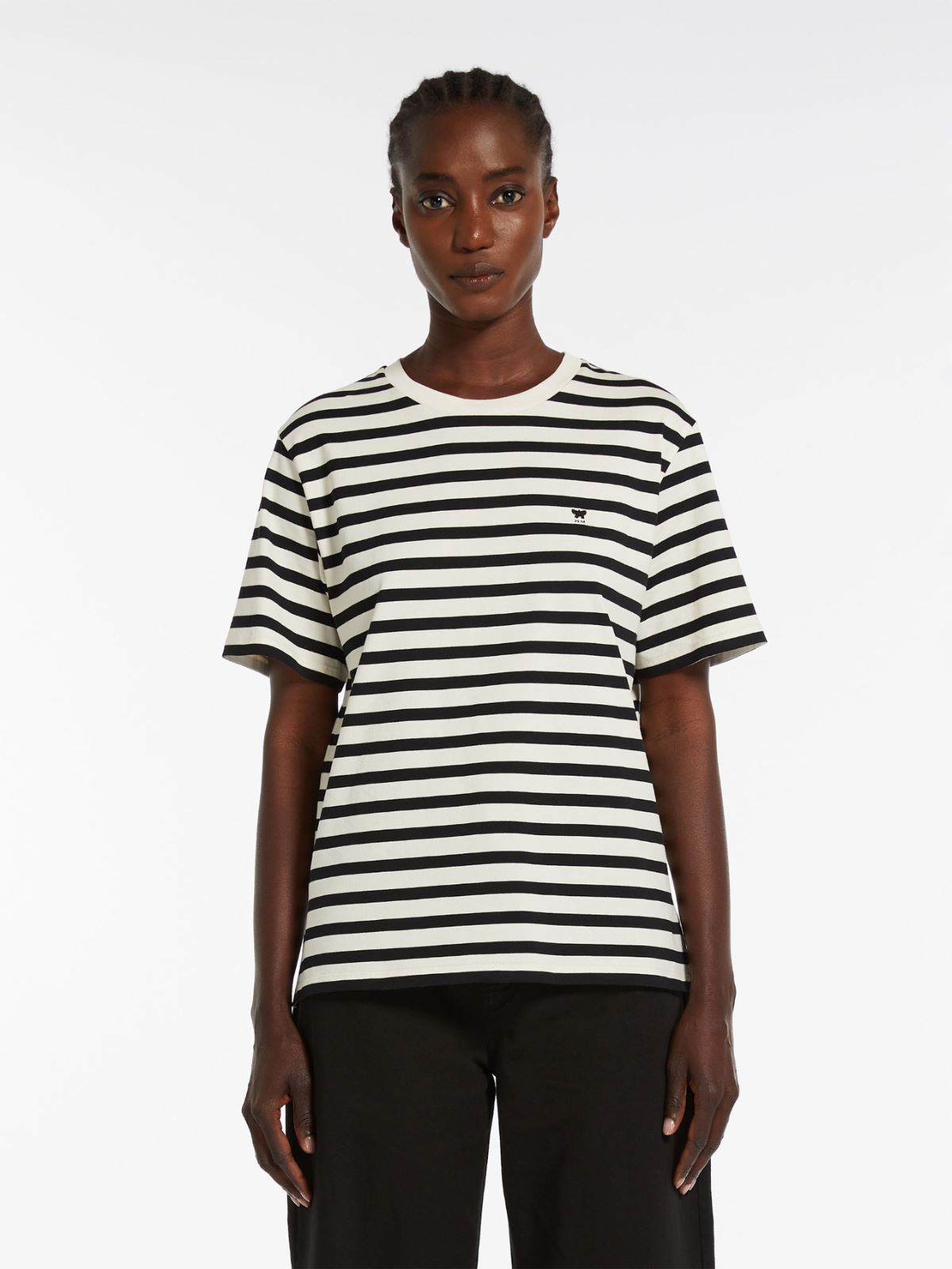 Striped jersey T-shirt