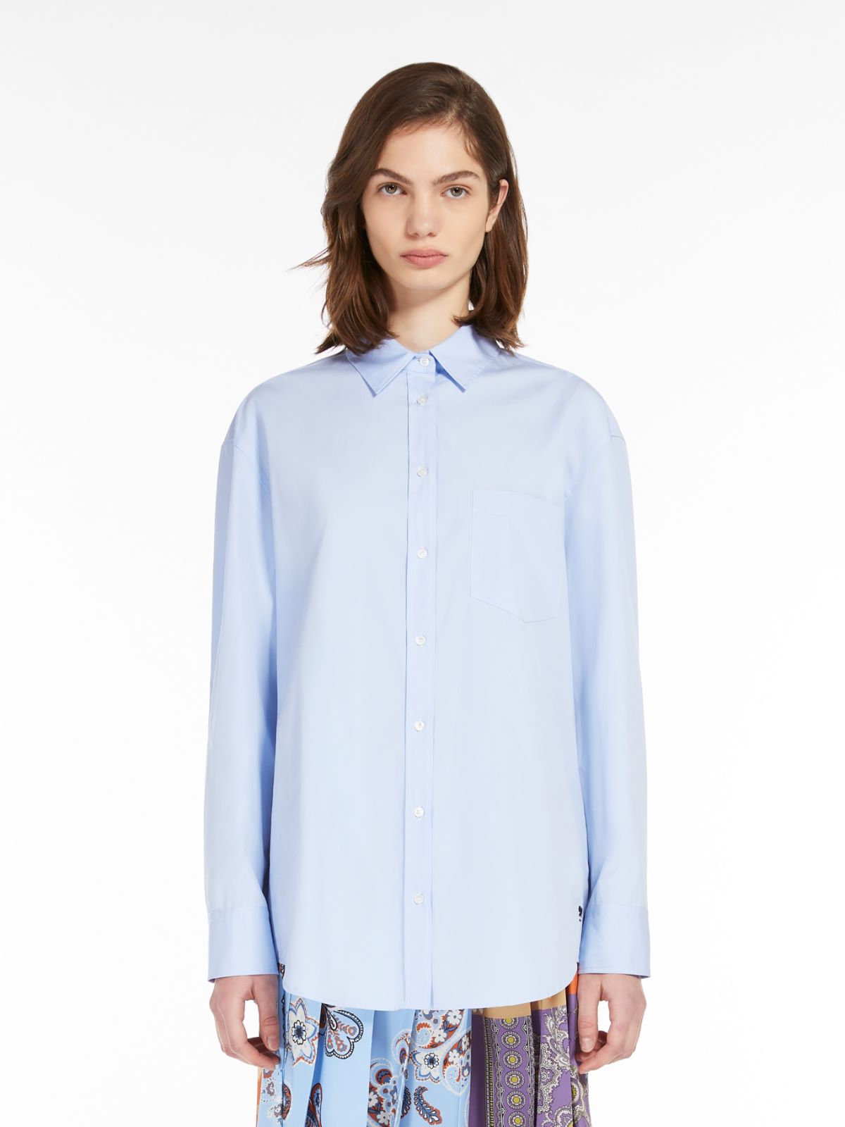 Cotton poplin shirt