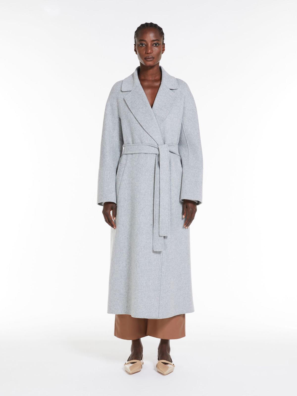 Wool robe coat