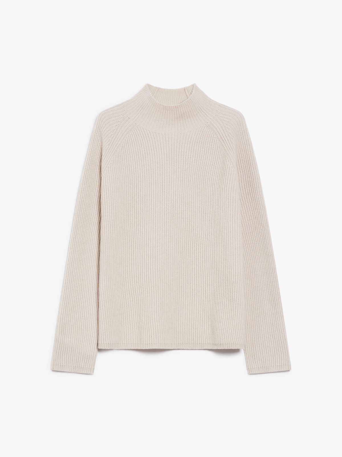 Wool and cashmere ribbed jumper