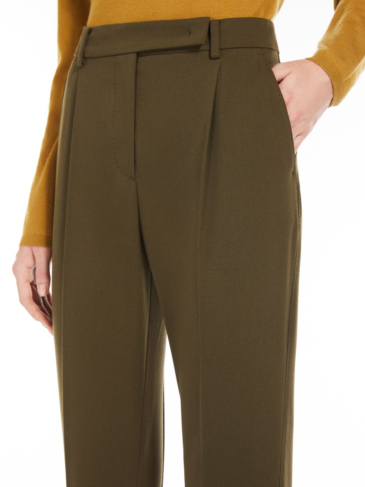 Wool granité trousers
