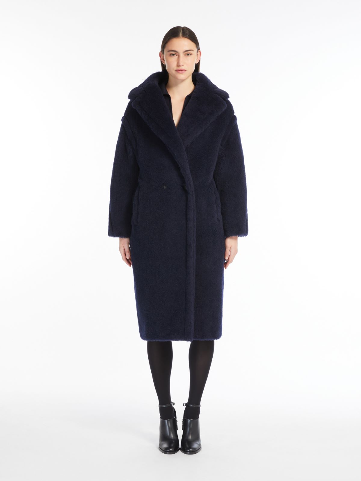 Teddy Bear Icon Coat in alpaca and wool