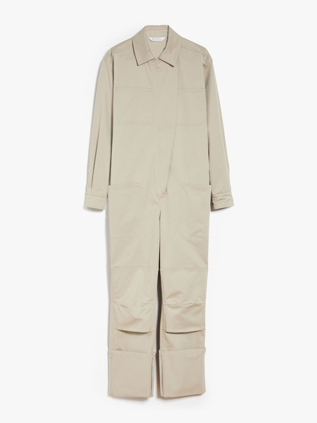 Stretch cotton workwear jumpsuit