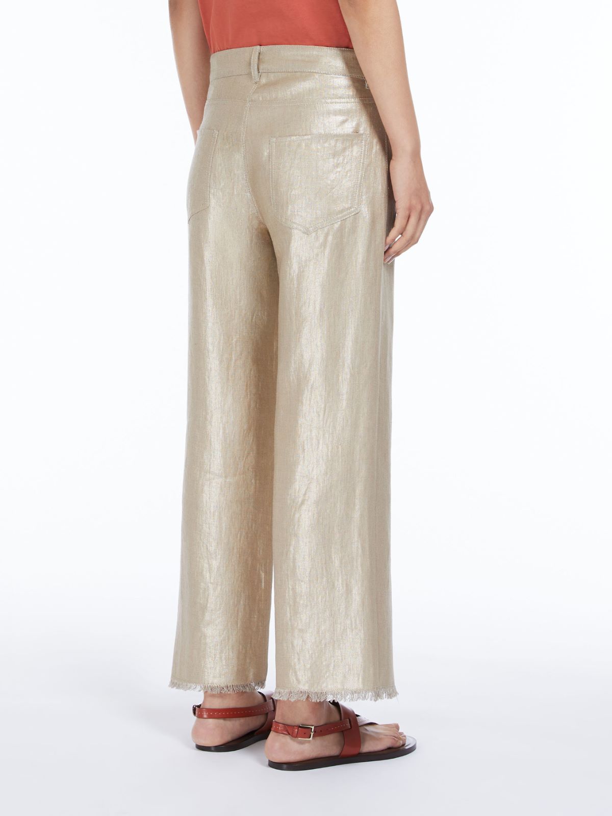 5-pocket linen canvas trousers