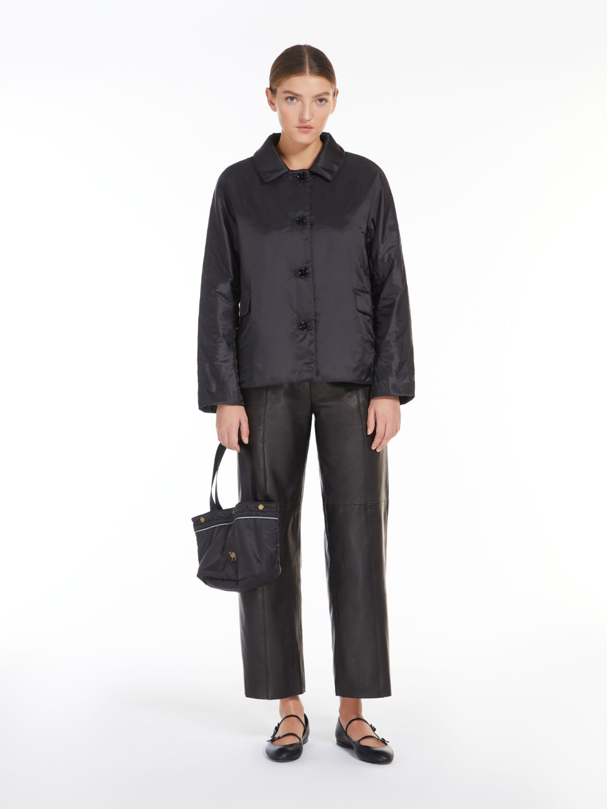 Water-repellent technical canvas jacket