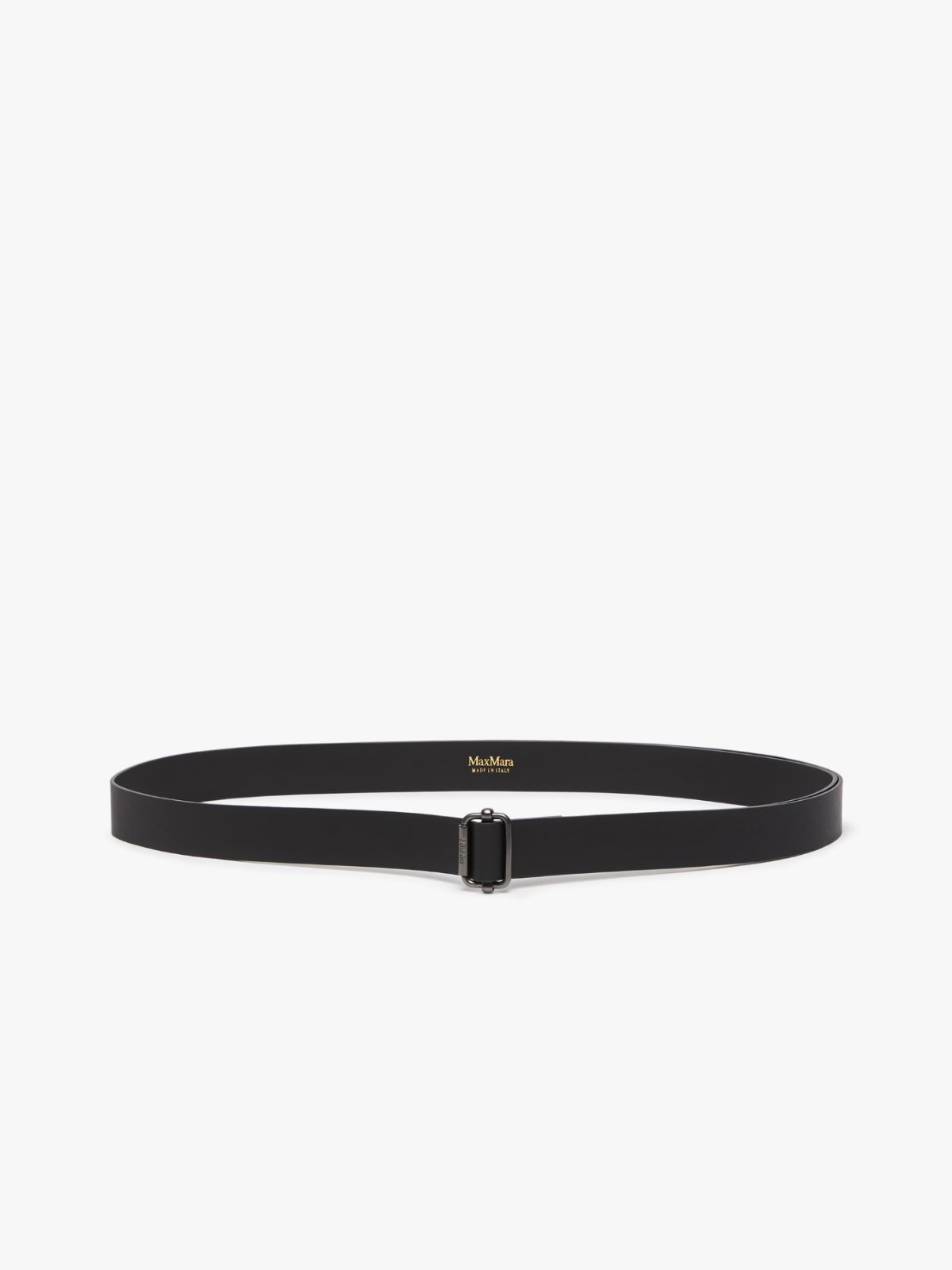 Smooth leather belt