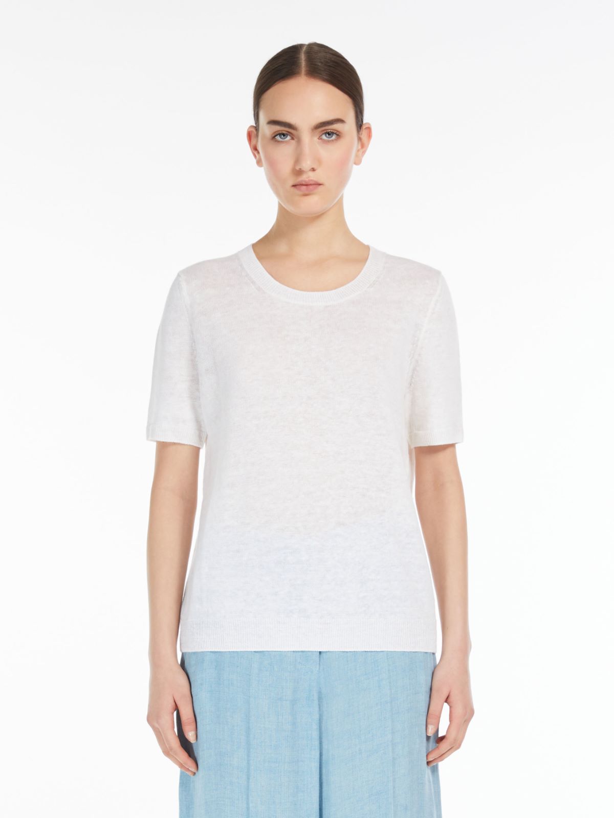 Linen yarn T-shirt
