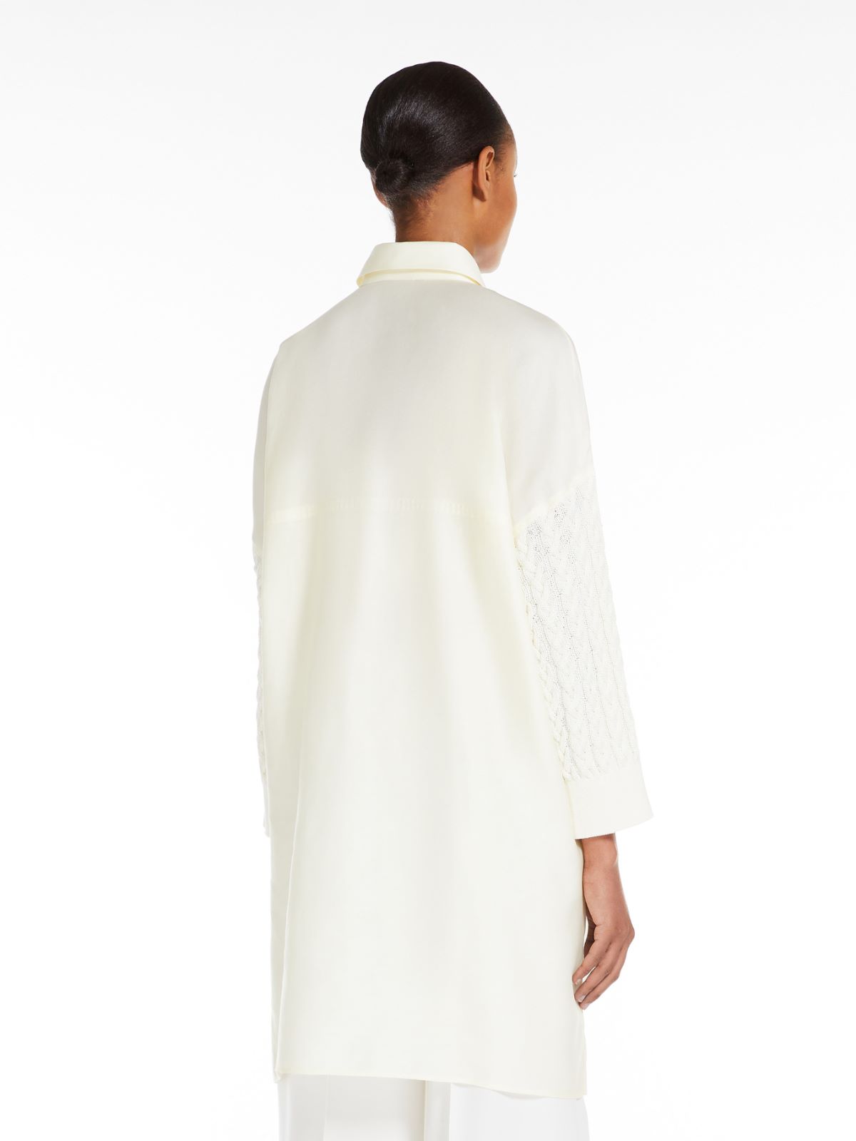 Oversized shirt in brushed cotton