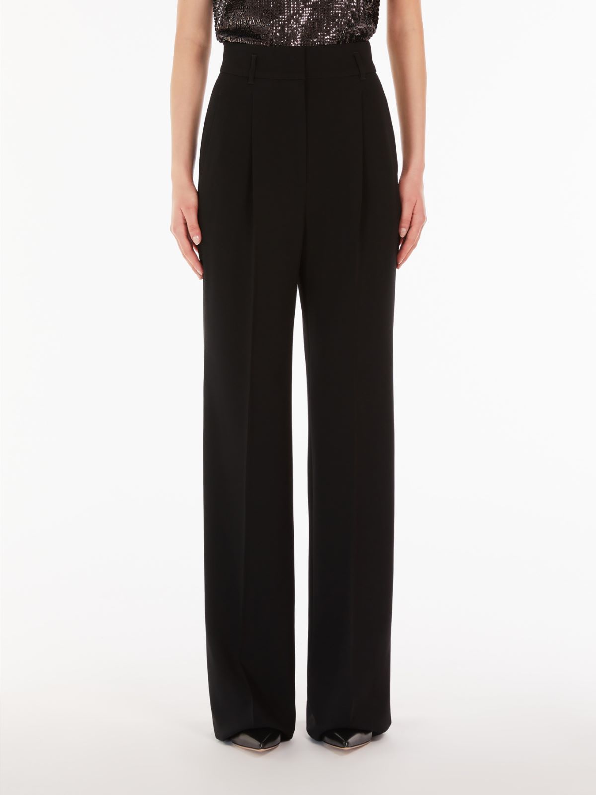 Flowing cady trousers