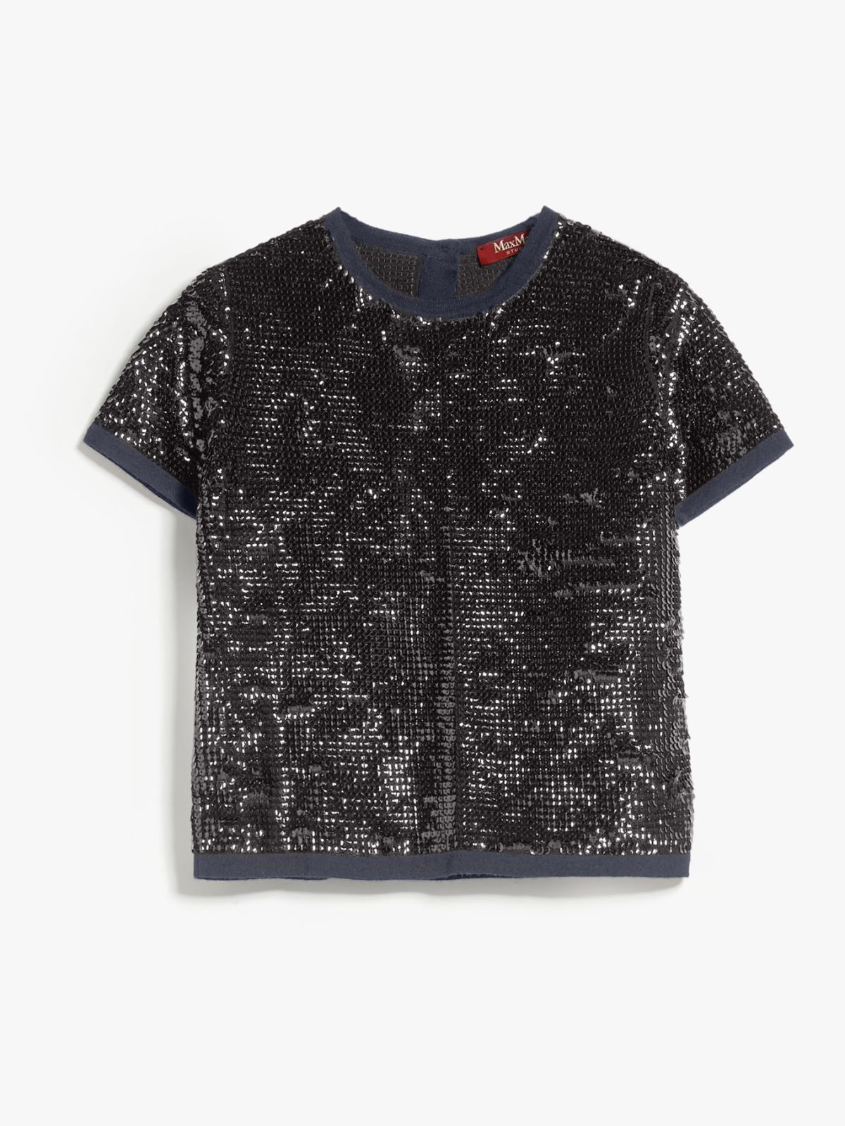 Sequinned wool sweater