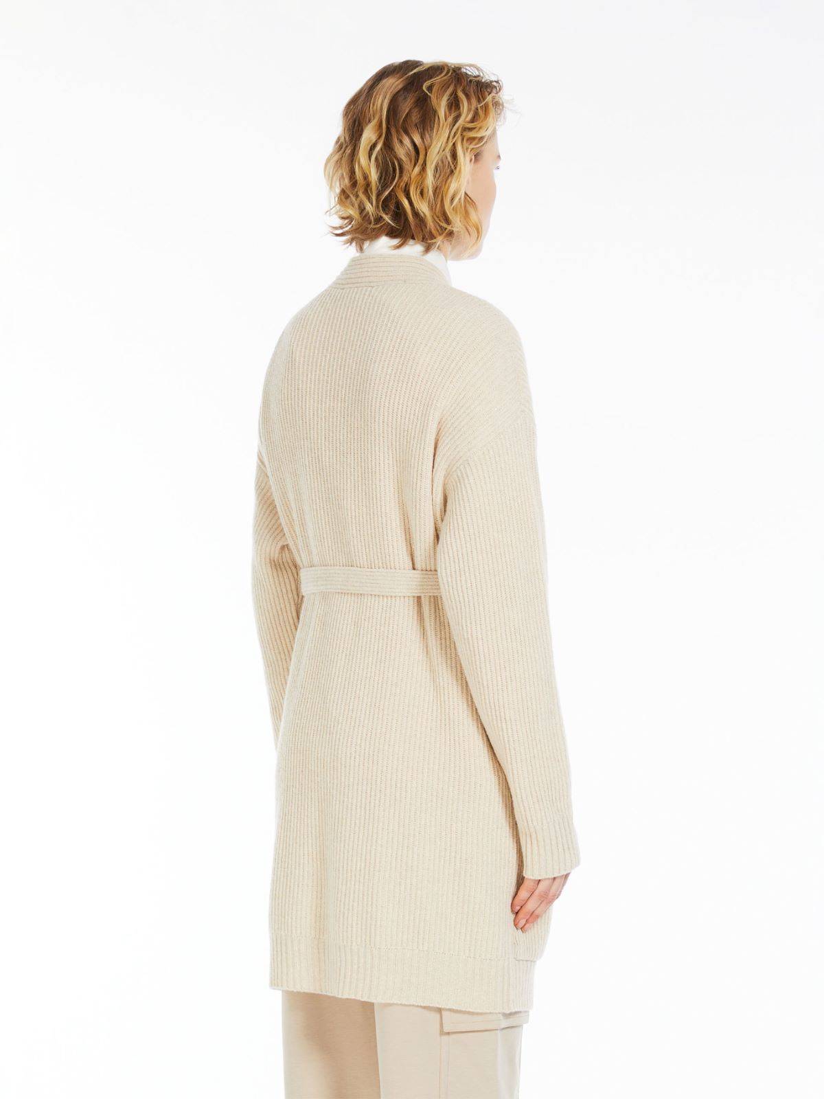 Wool, viscose and cashmere cardigan