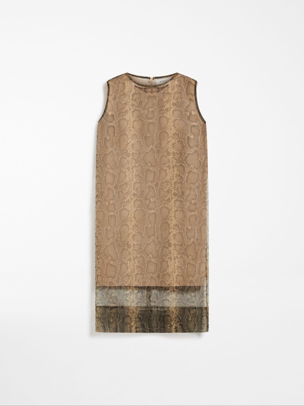 Python-print organza dress