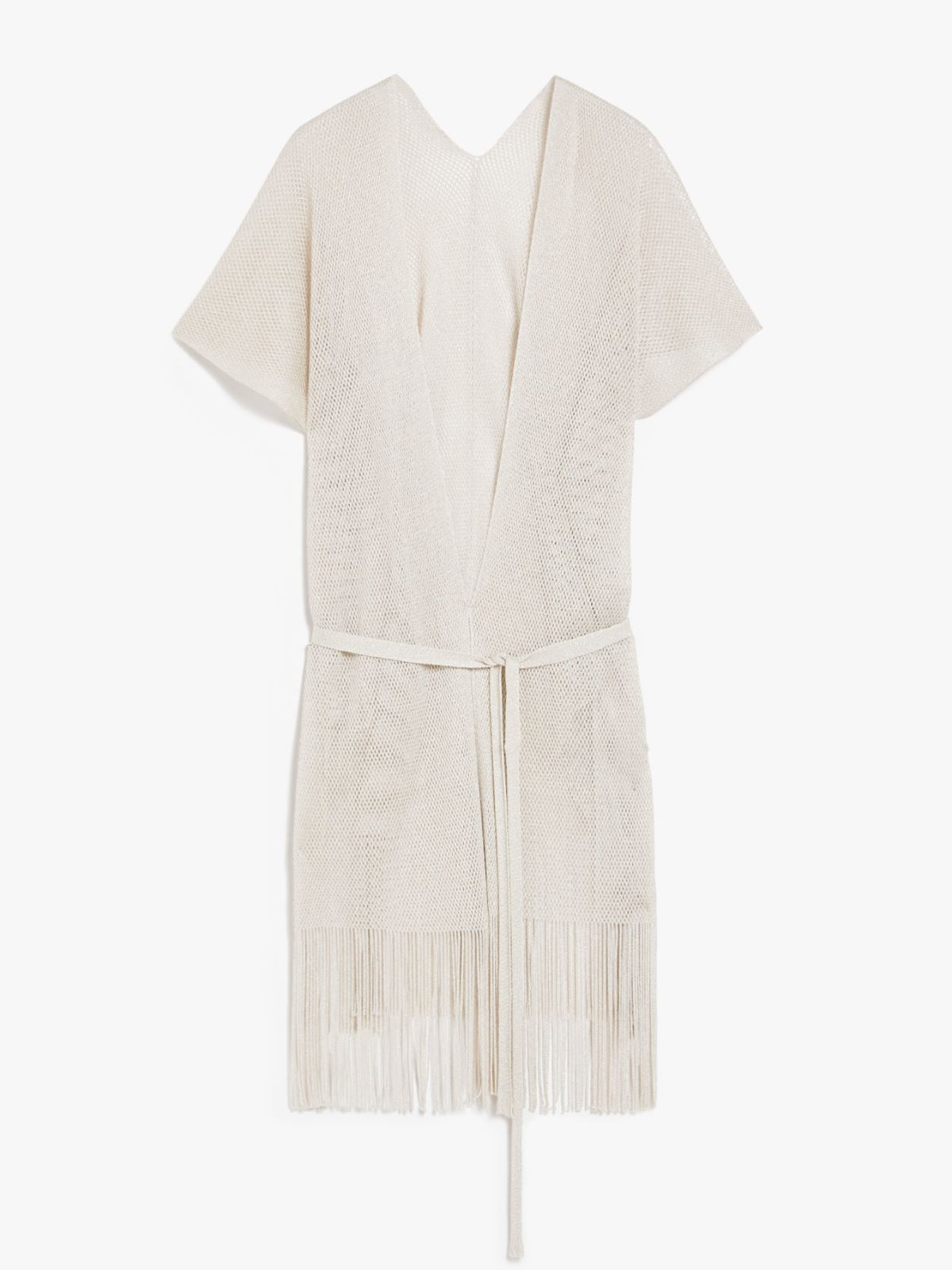 Lurex and viscose-knit gilet