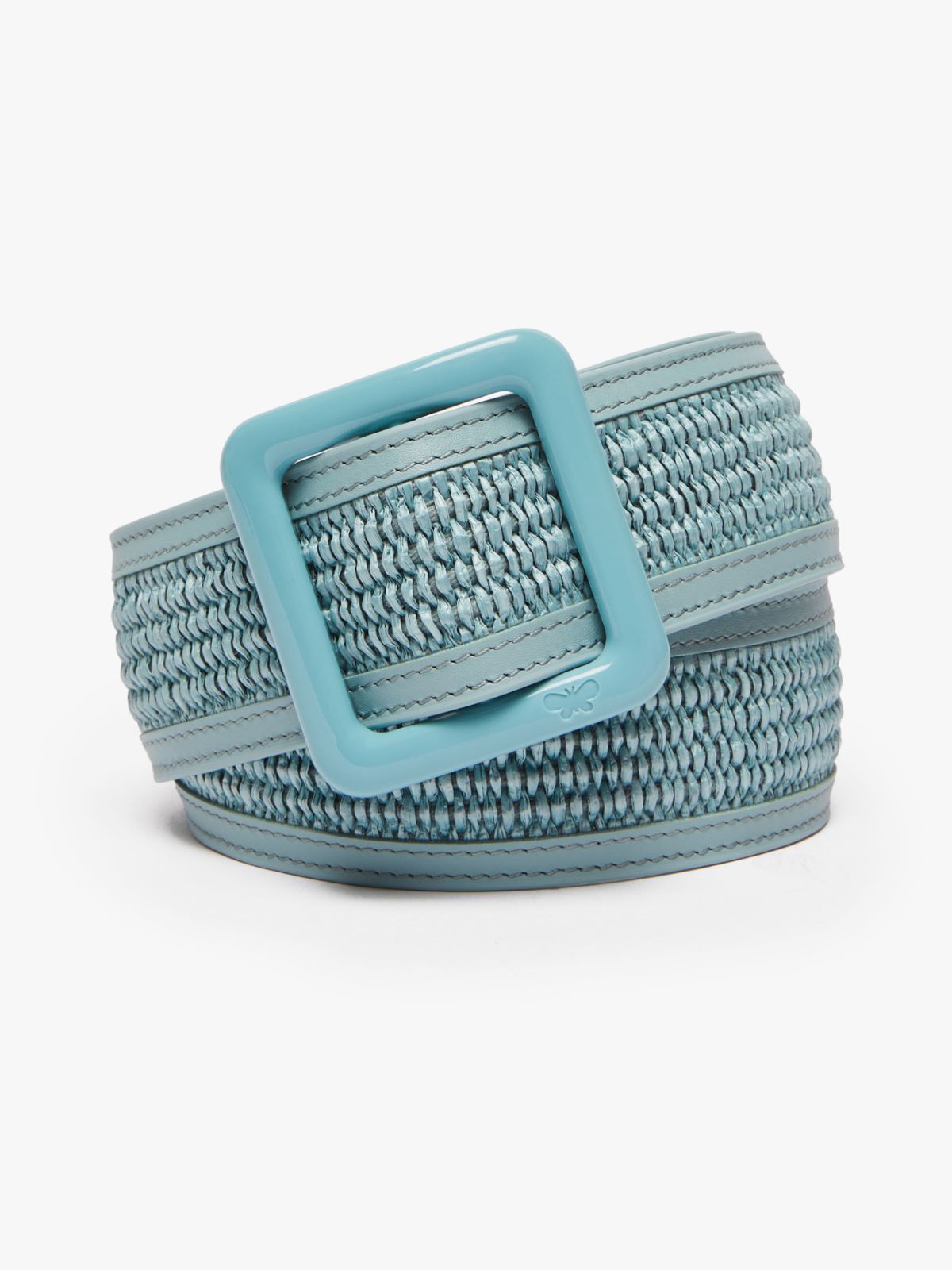 Nylon and cotton raffia belt