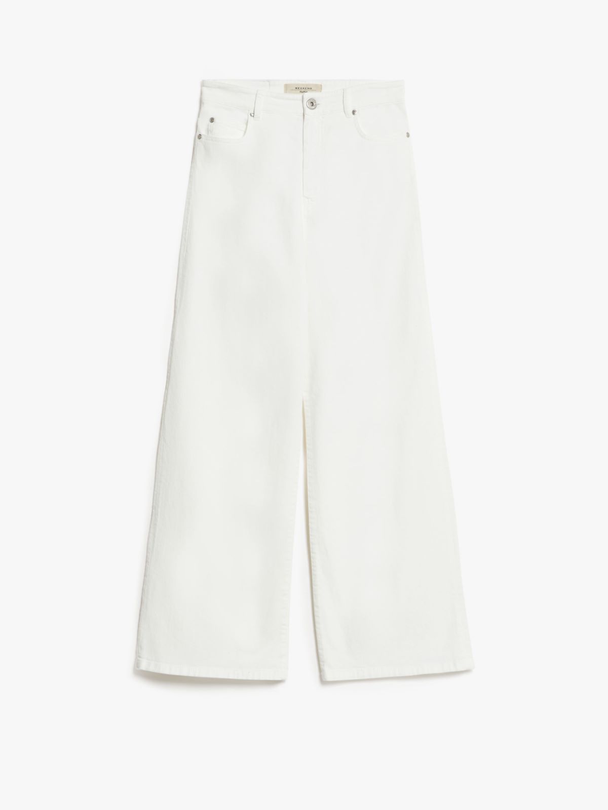 Cropped cotton trousers