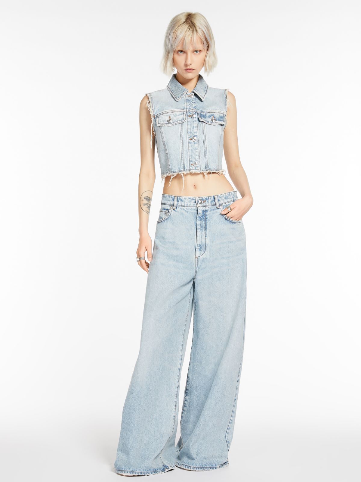Oversized five-pocket trousers
