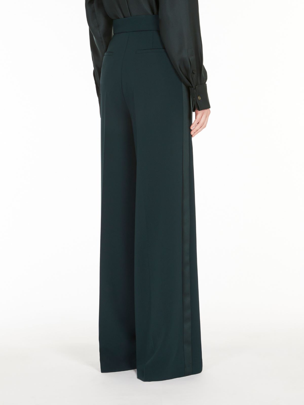 Straight cady trousers