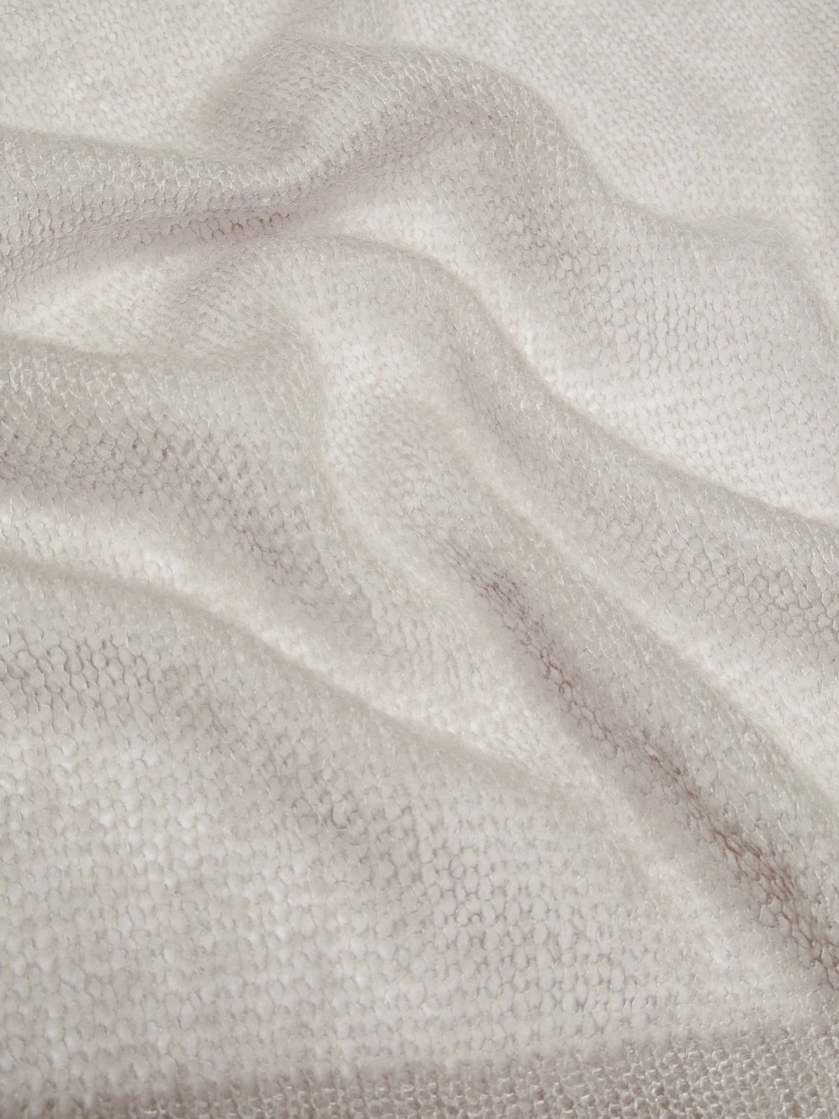 Colour-block scarf in mohair and silk