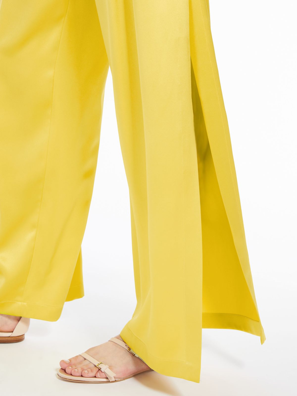 Flowing satin trousers