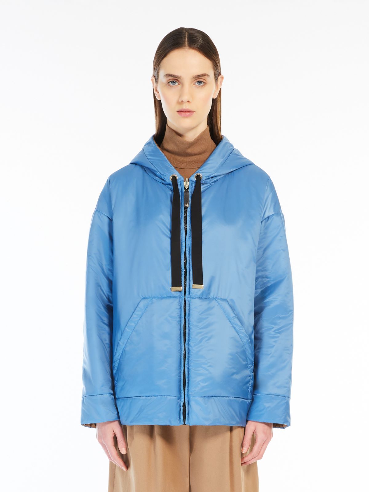 Reversible water-repellent canvas sweatshirt