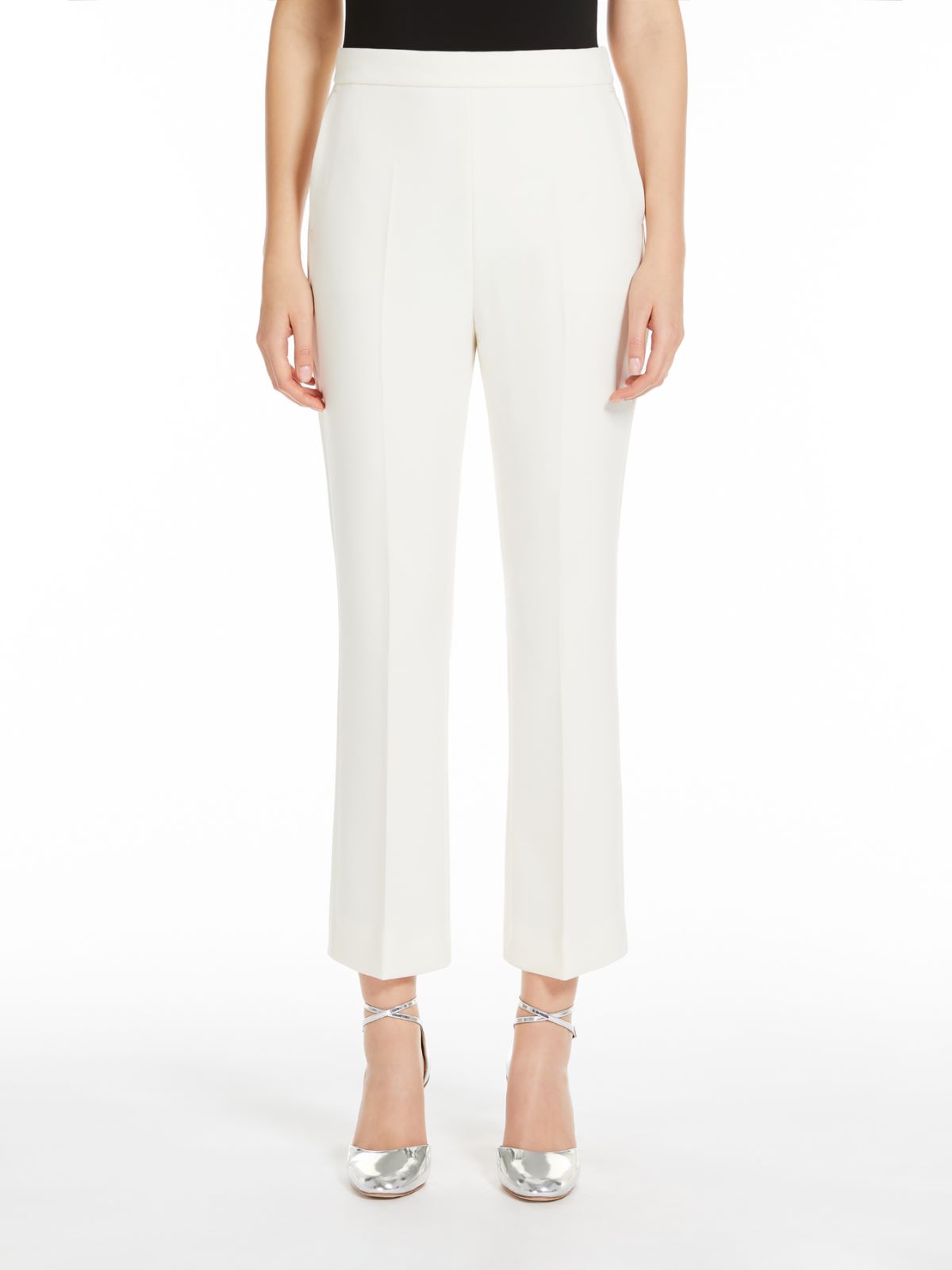 Cropped sablé trousers