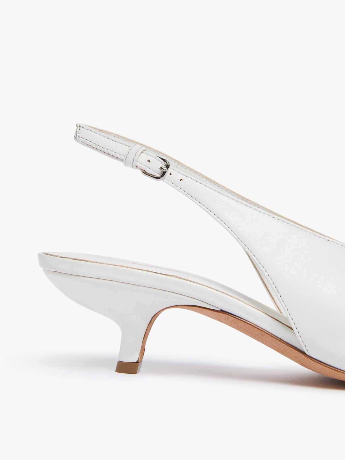 Metal-toe slingbacks