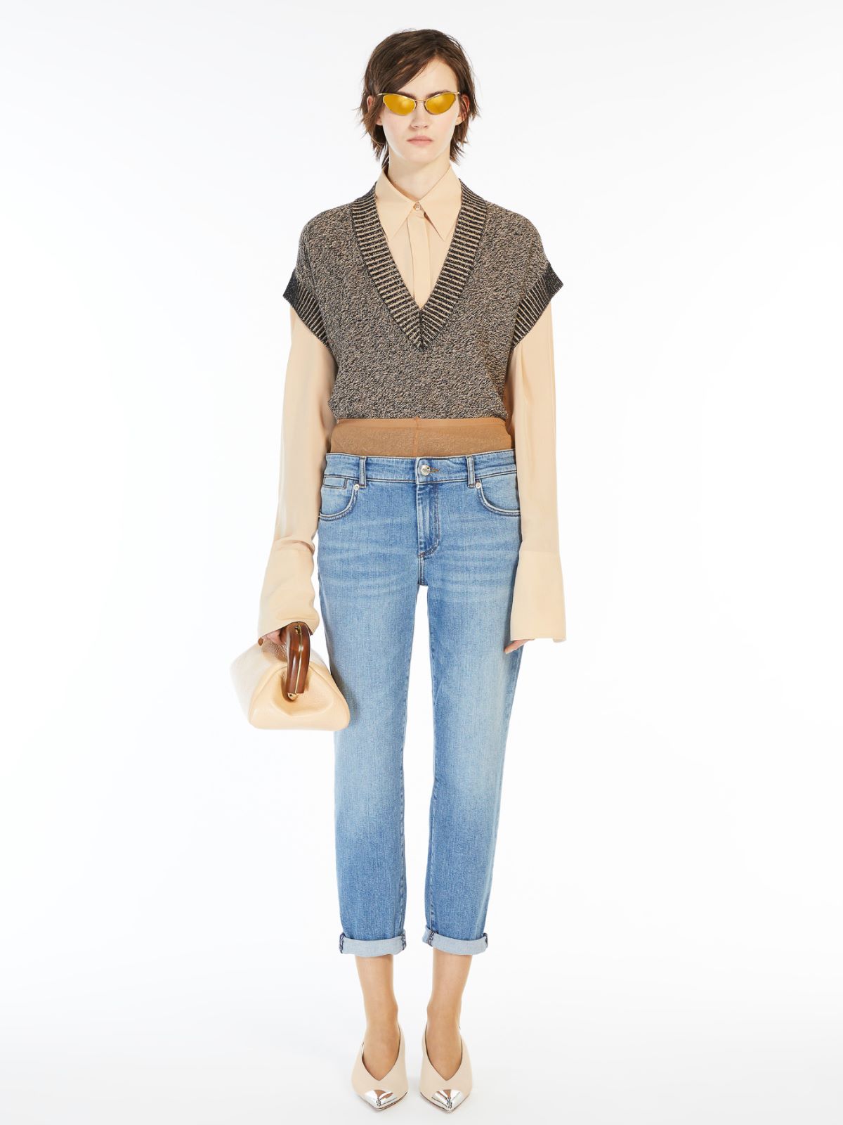 Low-rise cigarette jeans