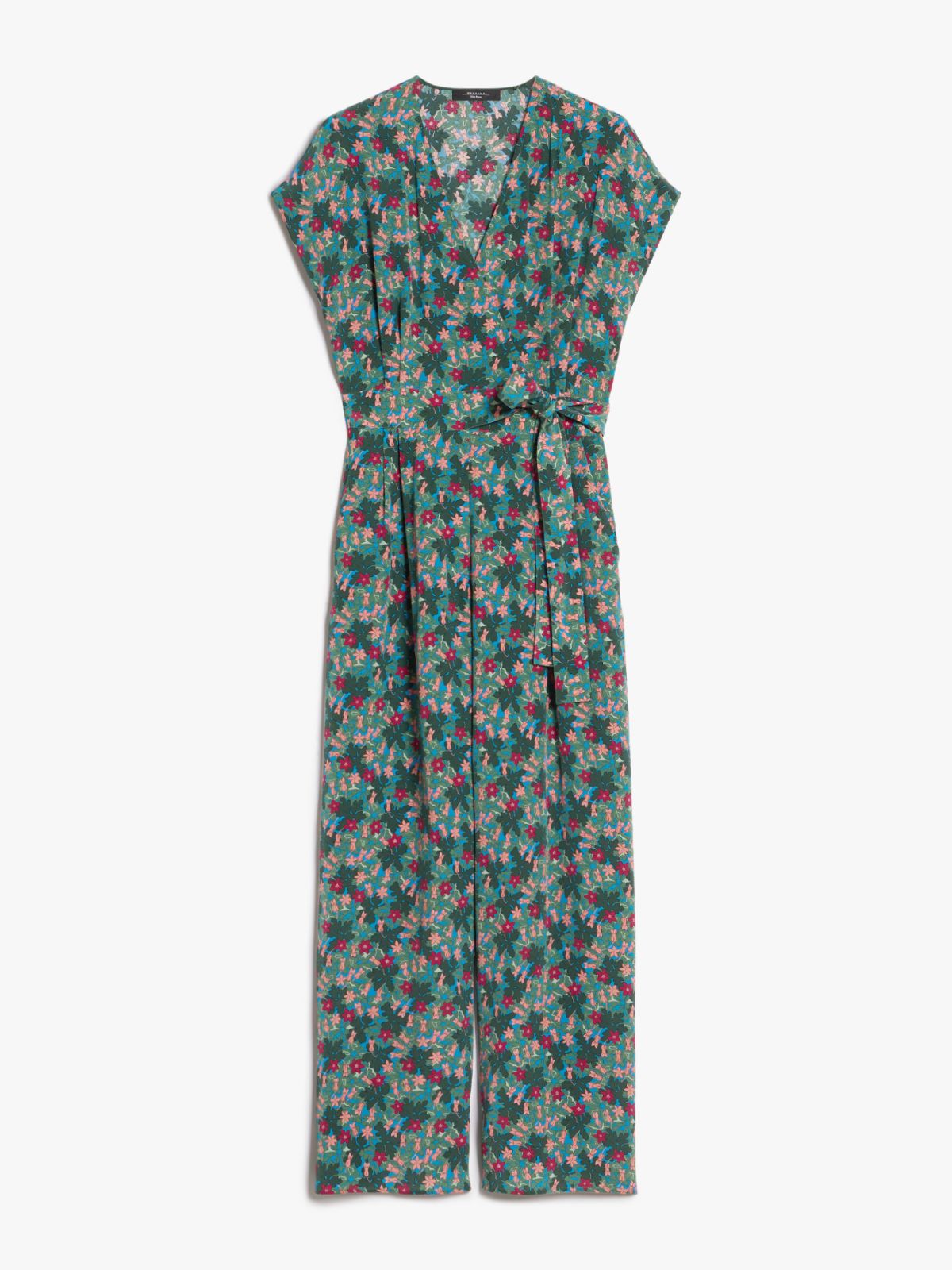 Silk crepe de chine jumpsuit