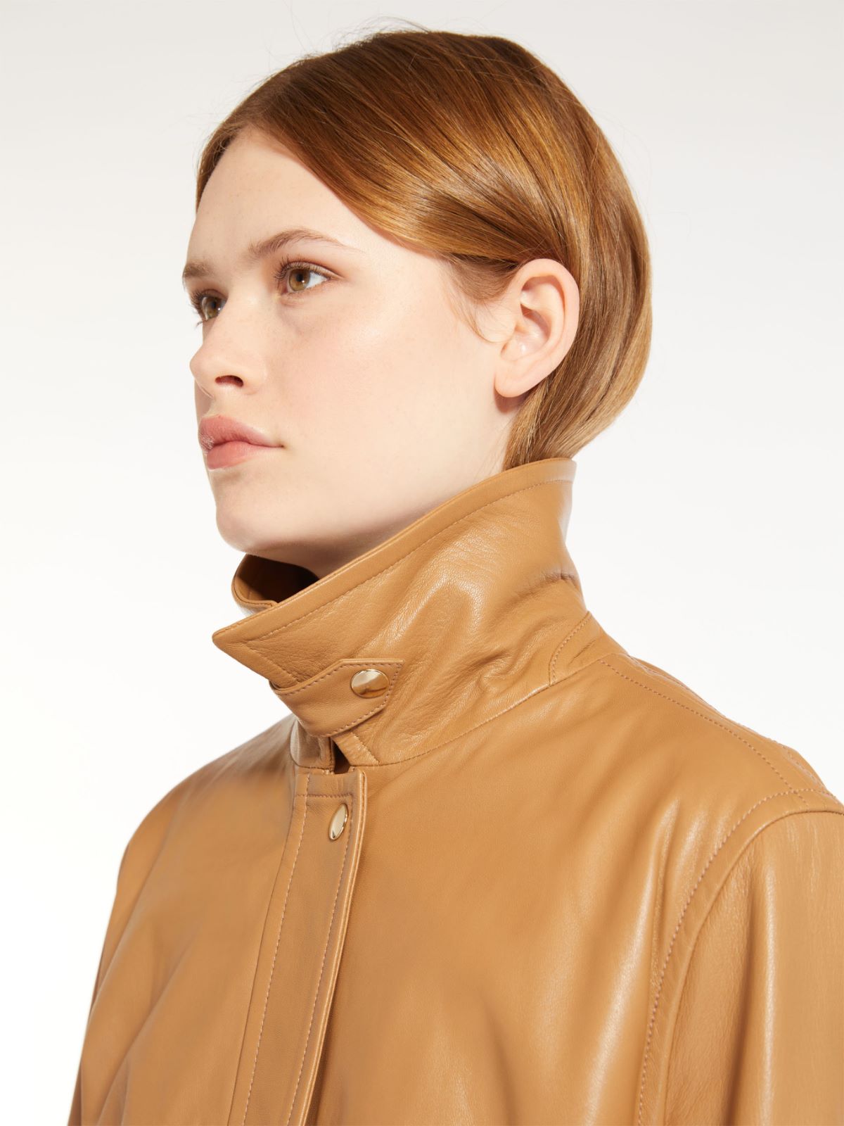 Nappa leather biker jacket