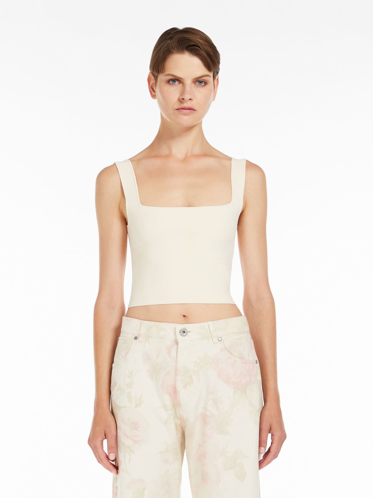 Viscose yarn vest top