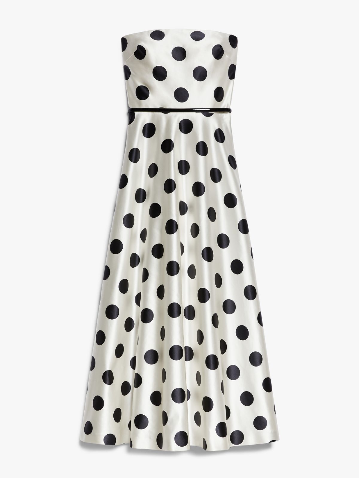 Duchess satin bustier dress